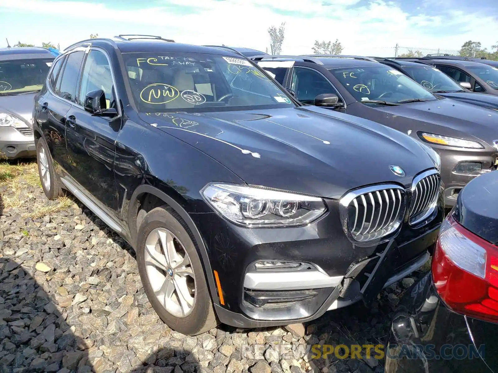 1 Photograph of a damaged car 5UXTY5C09M9E20762 BMW X3 2021