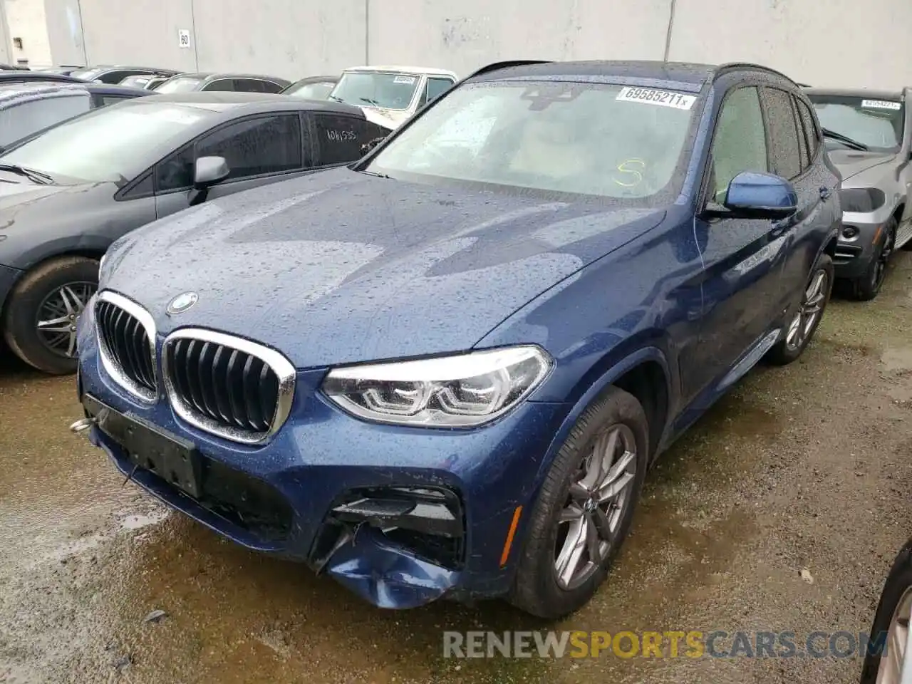 2 Photograph of a damaged car 5UXTY5C09M9E67032 BMW X3 2021