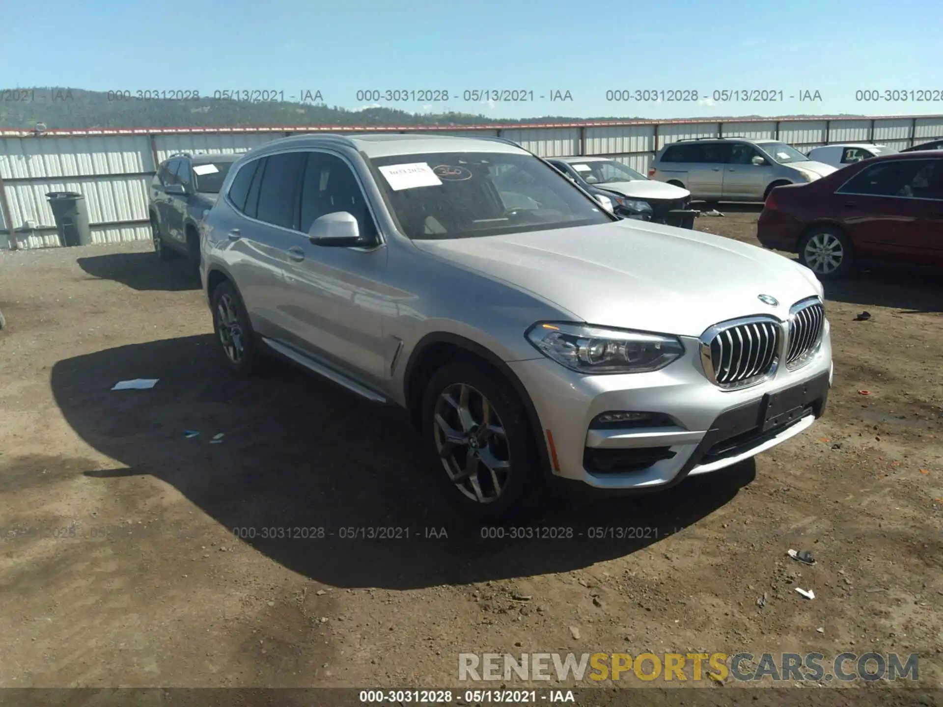 1 Photograph of a damaged car 5UXTY5C09M9F13359 BMW X3 2021