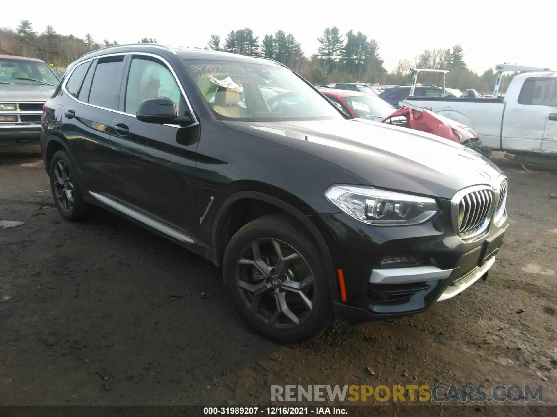 1 Photograph of a damaged car 5UXTY5C09M9F26208 BMW X3 2021