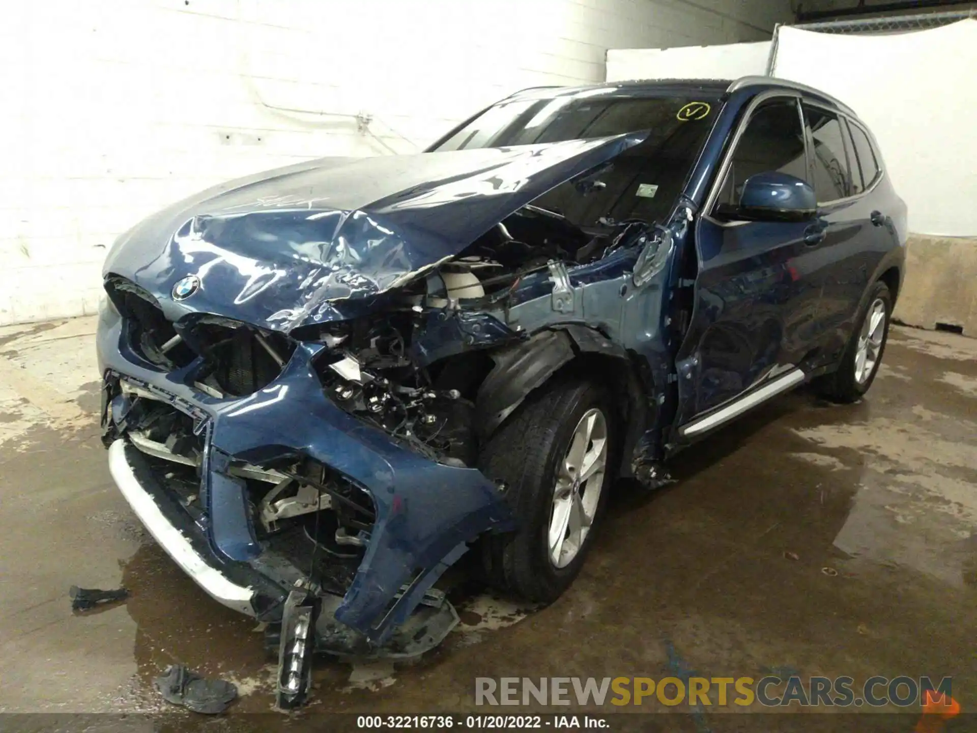 2 Photograph of a damaged car 5UXTY5C09M9F52825 BMW X3 2021