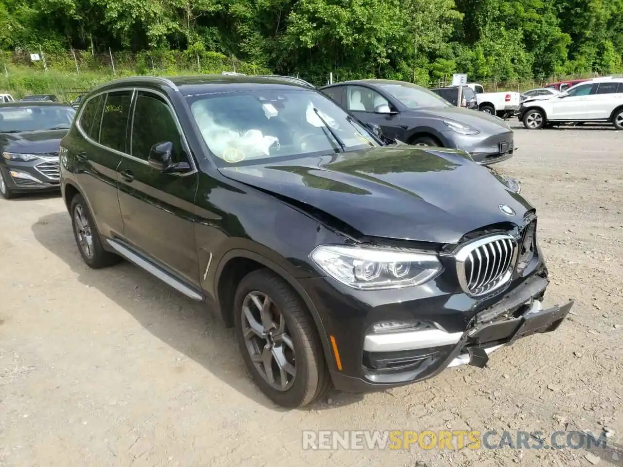 1 Photograph of a damaged car 5UXTY5C09M9F78499 BMW X3 2021