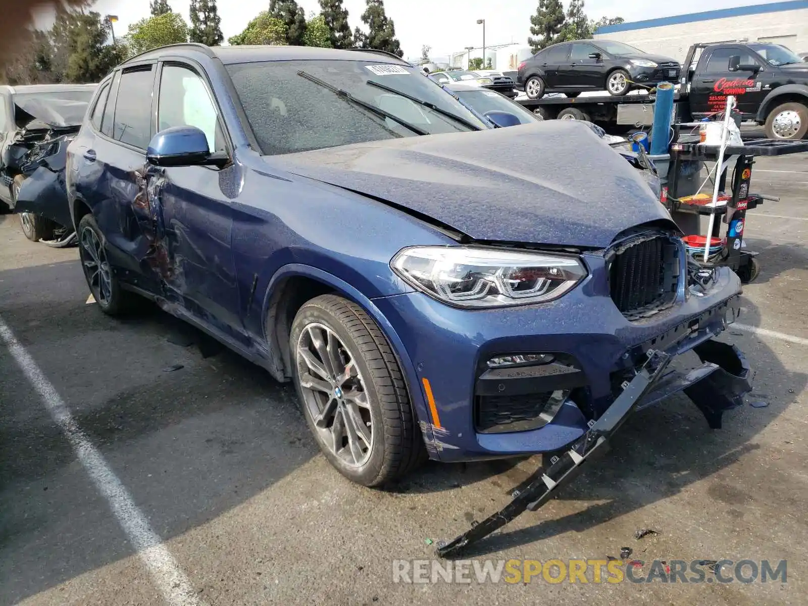 1 Photograph of a damaged car 5UXTY5C09M9F94475 BMW X3 2021