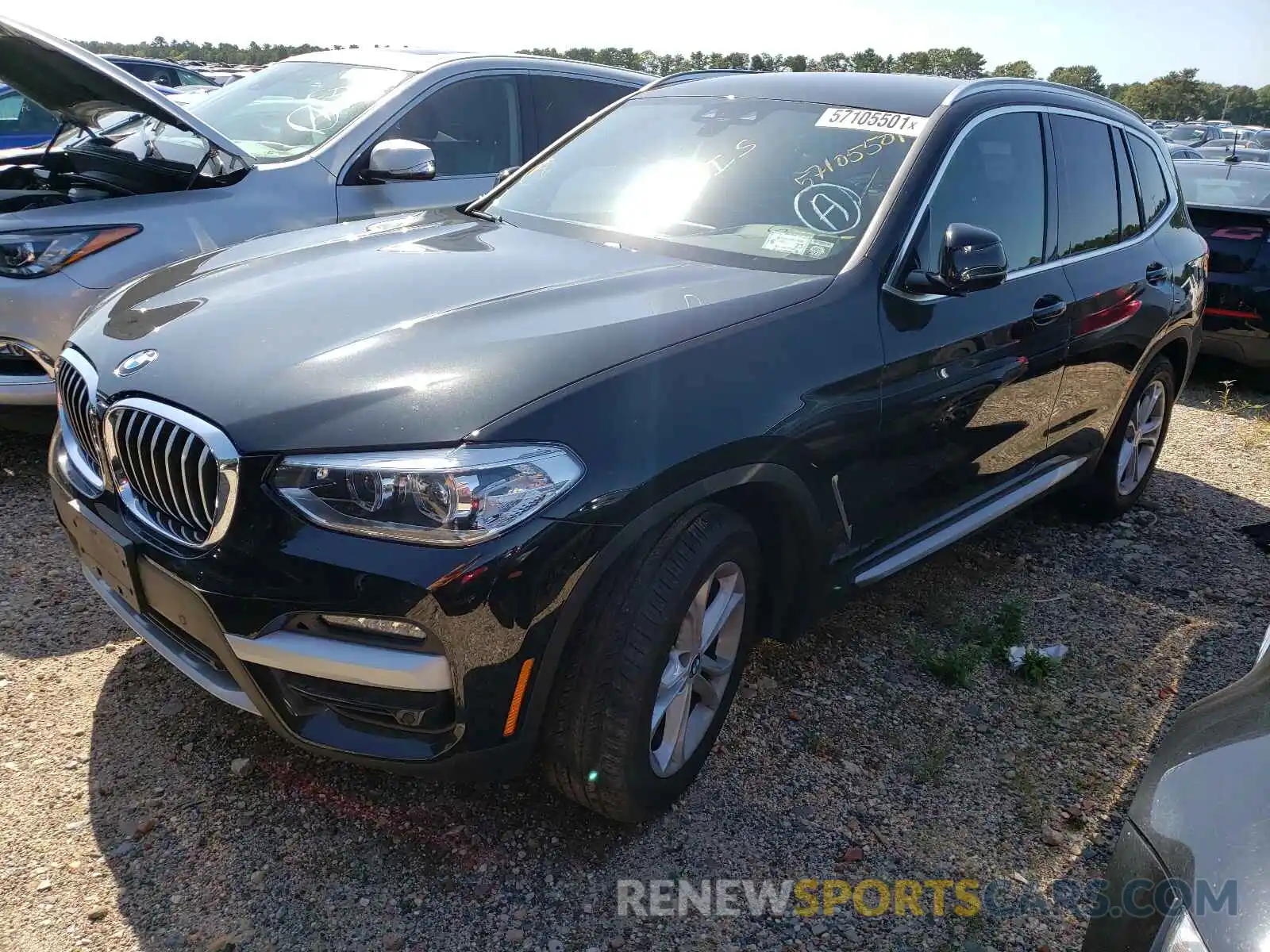 2 Photograph of a damaged car 5UXTY5C09M9H17756 BMW X3 2021