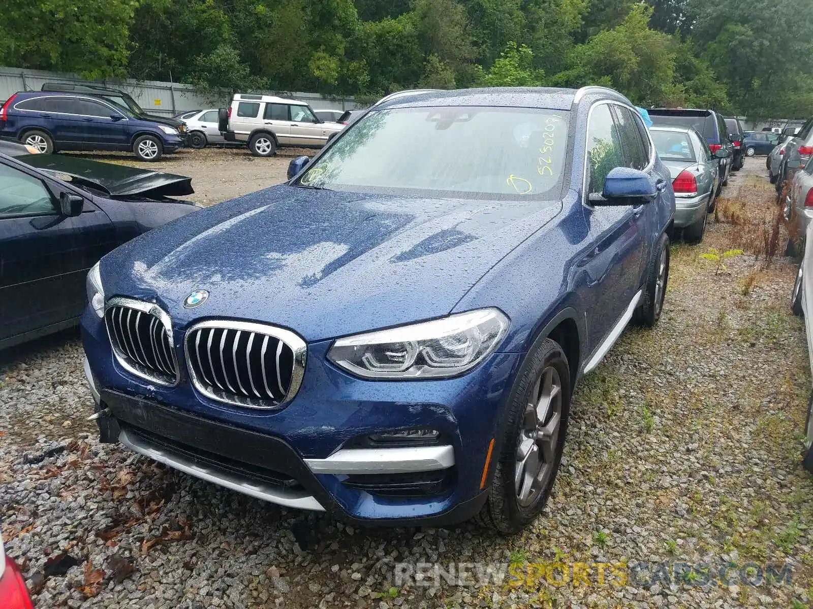 2 Photograph of a damaged car 5UXTY5C09M9H61160 BMW X3 2021