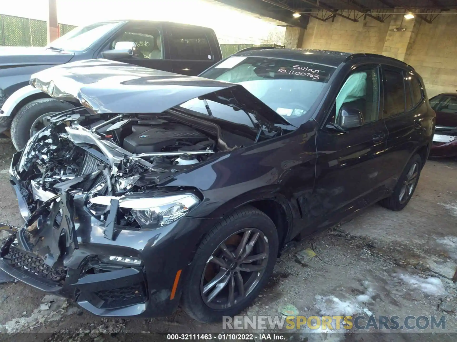 2 Photograph of a damaged car 5UXTY5C09M9H66214 BMW X3 2021