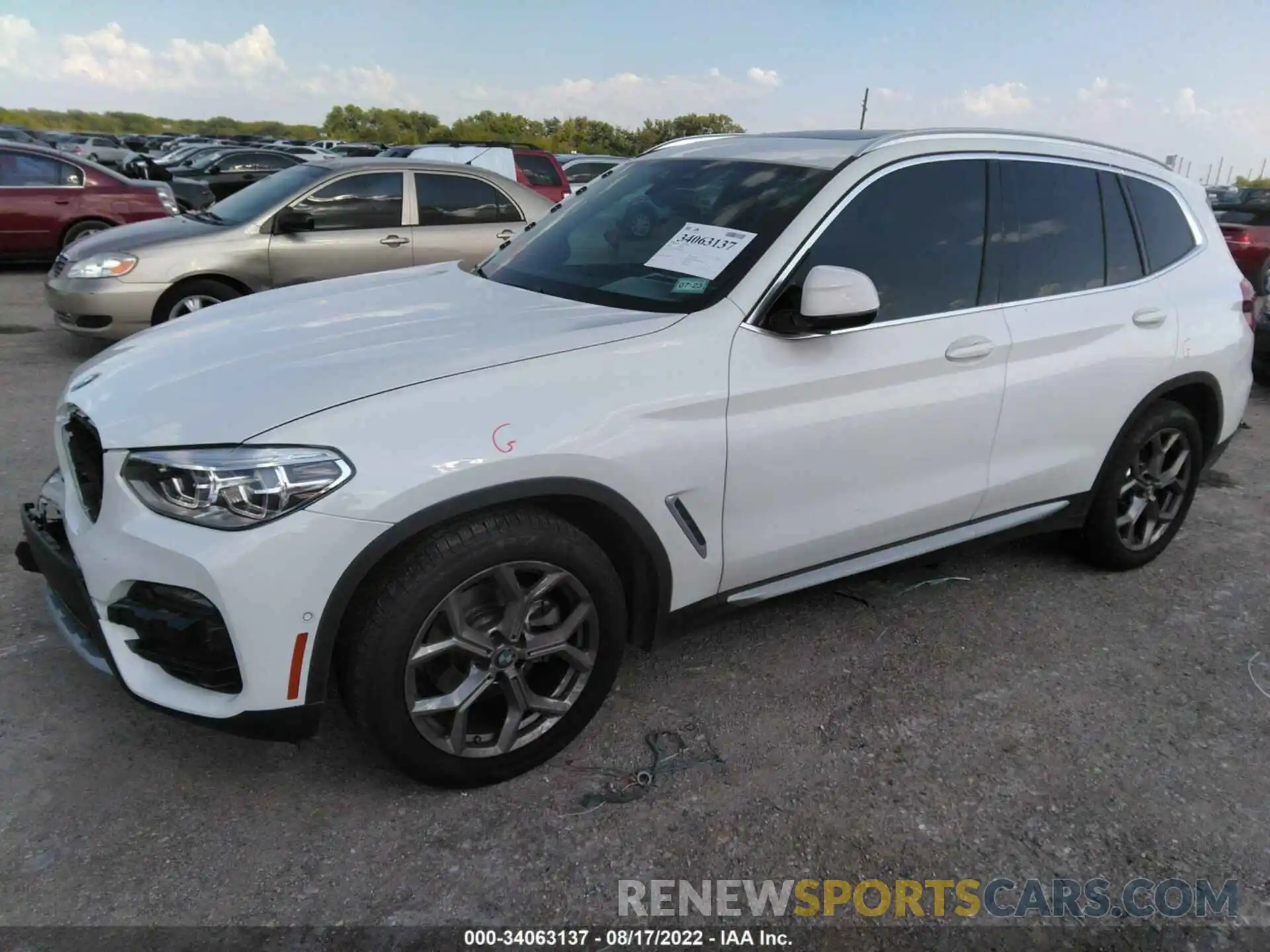 2 Фотография поврежденного автомобиля 5UXTY5C09M9H89461 BMW X3 2021