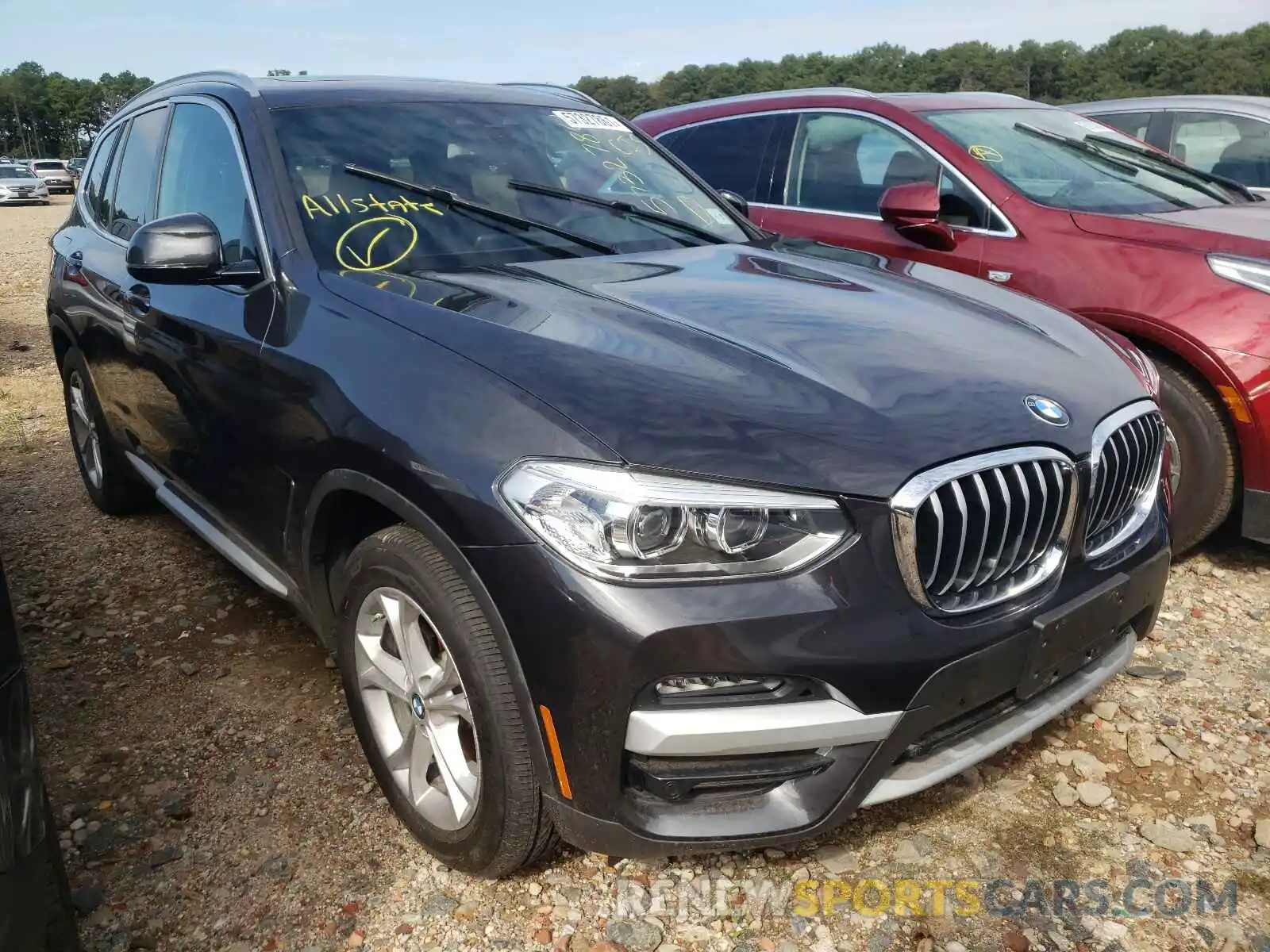 1 Photograph of a damaged car 5UXTY5C0XM9D75718 BMW X3 2021