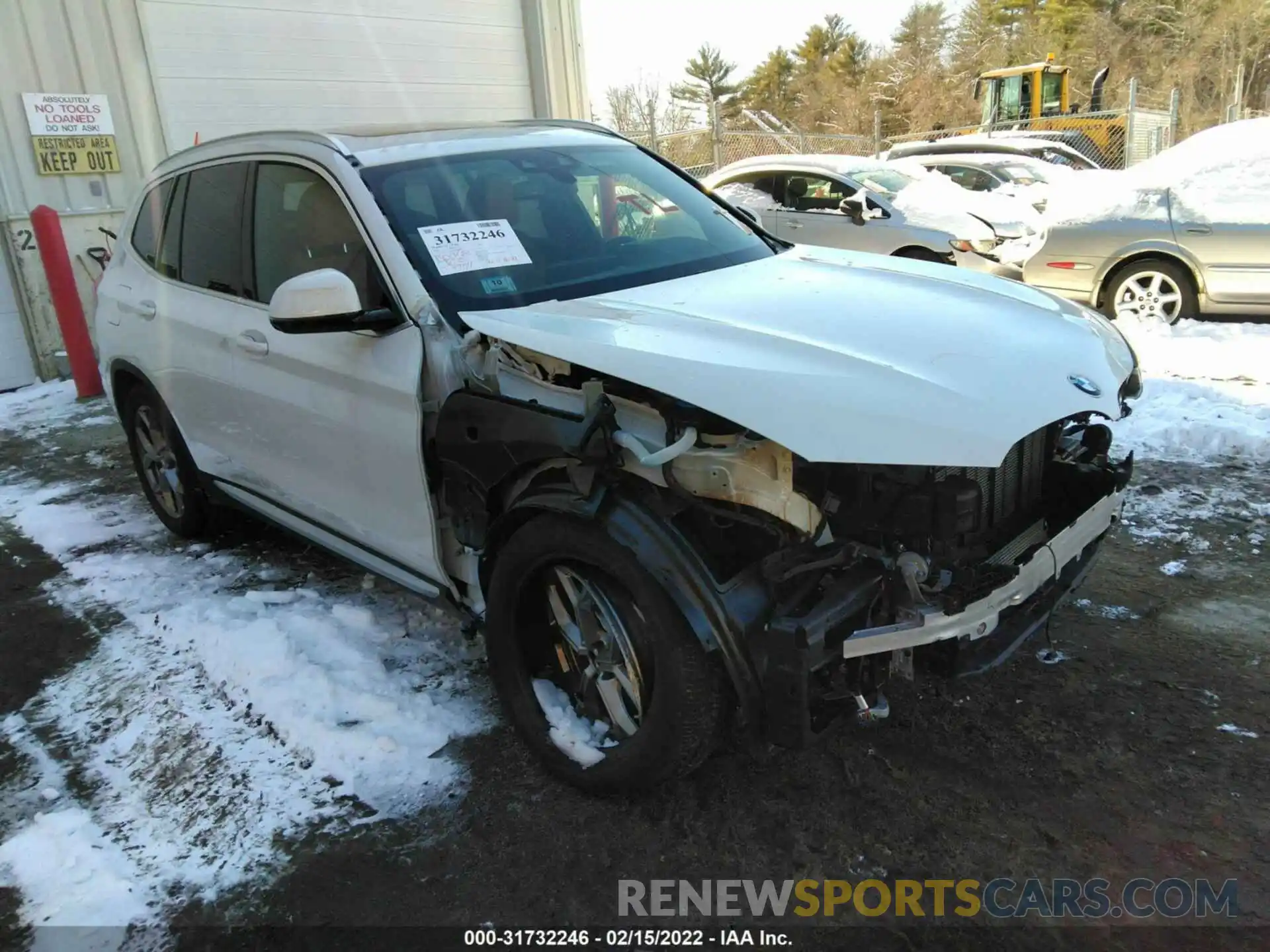 1 Photograph of a damaged car 5UXTY5C0XM9E47999 BMW X3 2021