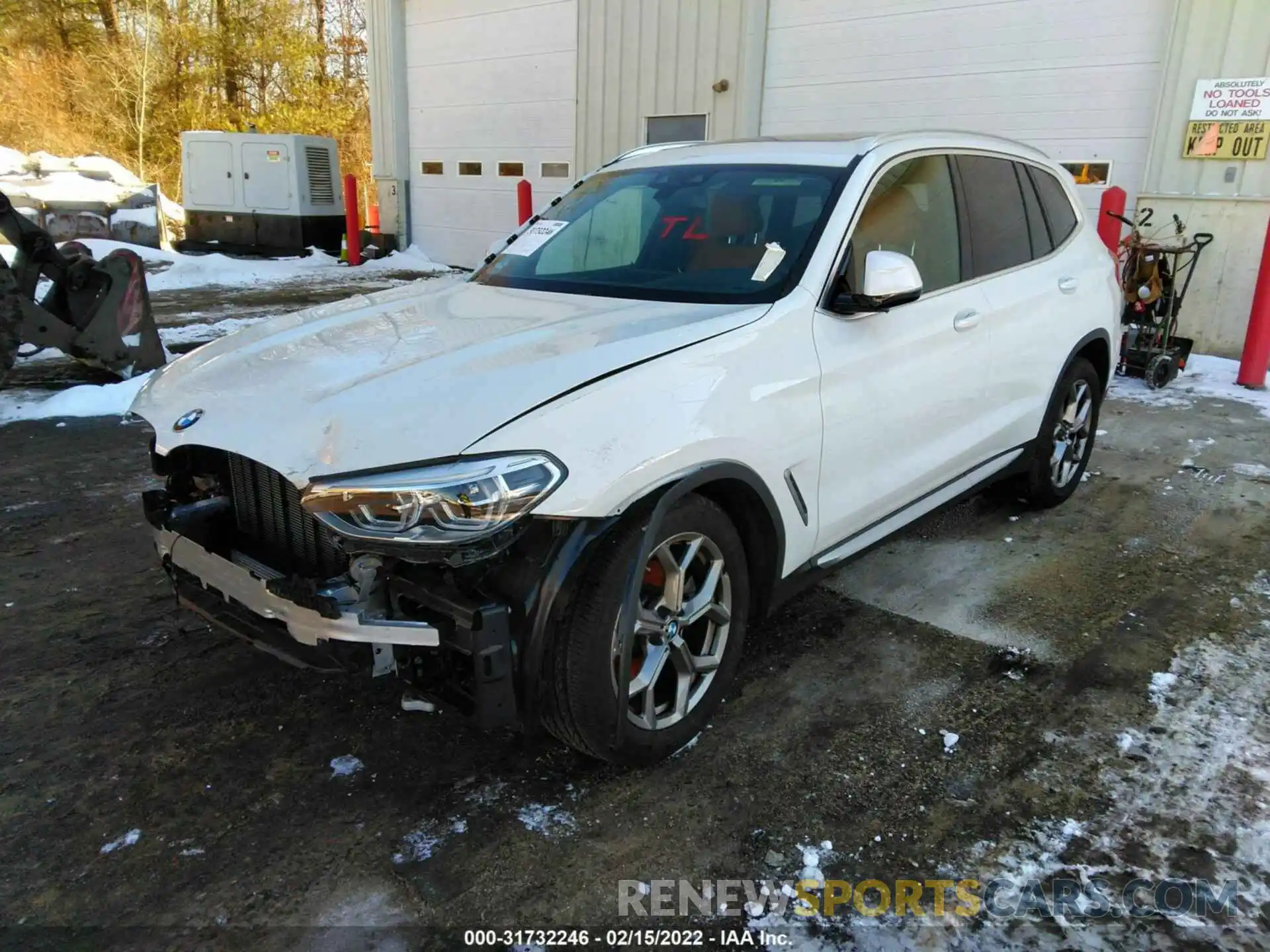 2 Фотография поврежденного автомобиля 5UXTY5C0XM9E47999 BMW X3 2021