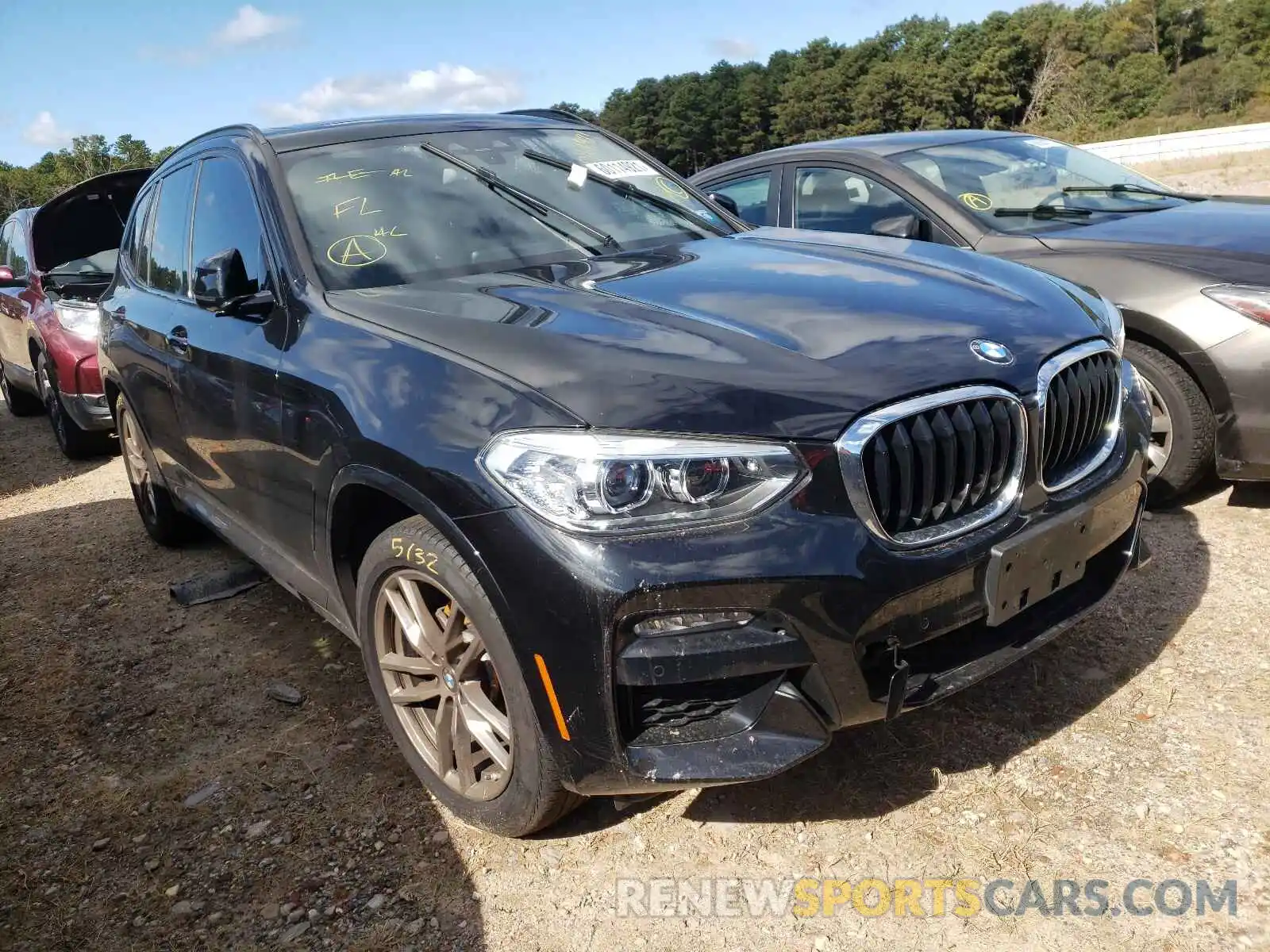 1 Photograph of a damaged car 5UXTY5C0XM9E63300 BMW X3 2021