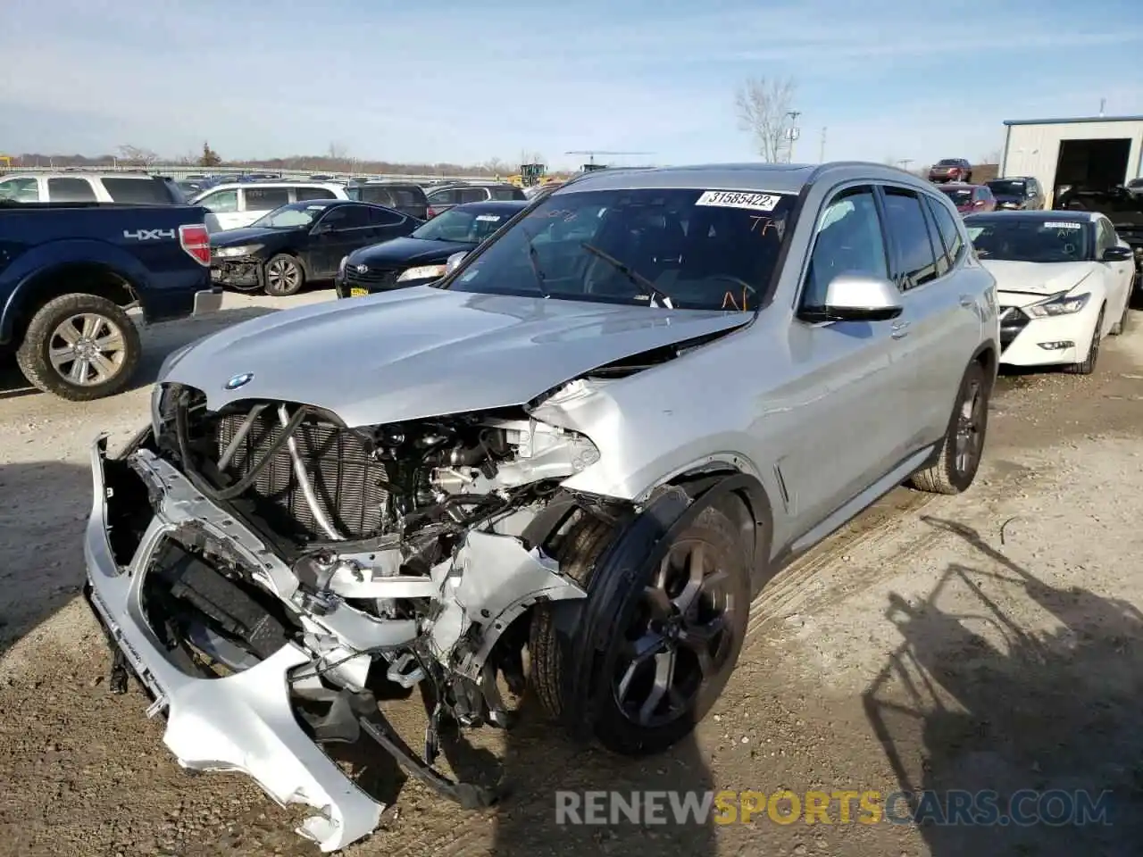 2 Photograph of a damaged car 5UXTY5C0XM9F80178 BMW X3 2021