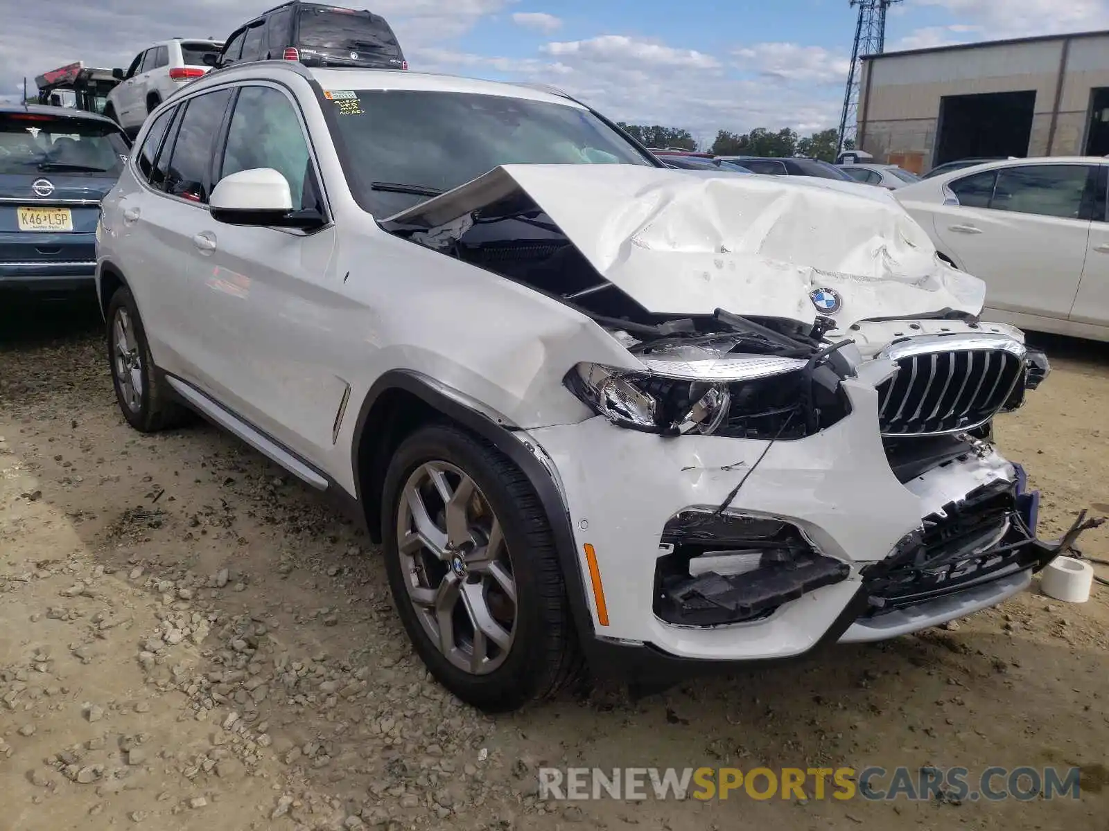 1 Photograph of a damaged car 5UXTY5C0XM9G65974 BMW X3 2021