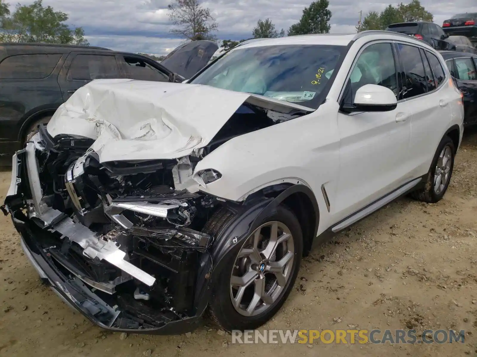 2 Photograph of a damaged car 5UXTY5C0XM9G65974 BMW X3 2021