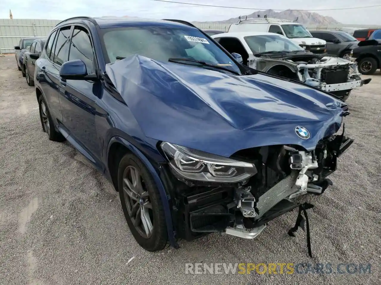 1 Photograph of a damaged car 5UXTY9C00M9E86849 BMW X3 2021