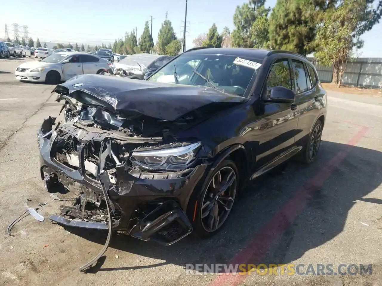 2 Photograph of a damaged car 5UXTY9C00M9F43082 BMW X3 2021