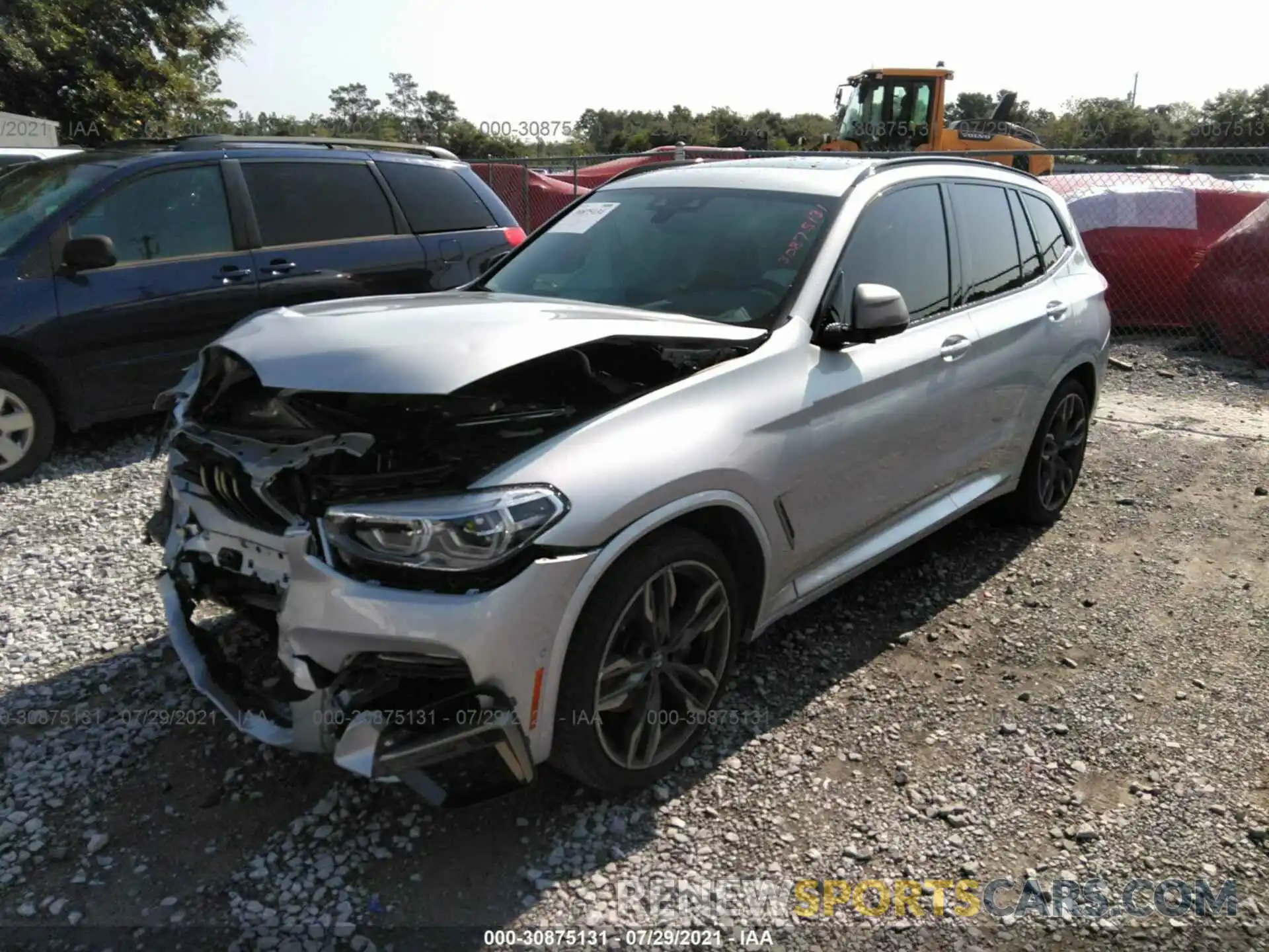 2 Фотография поврежденного автомобиля 5UXTY9C01M9E61104 BMW X3 2021