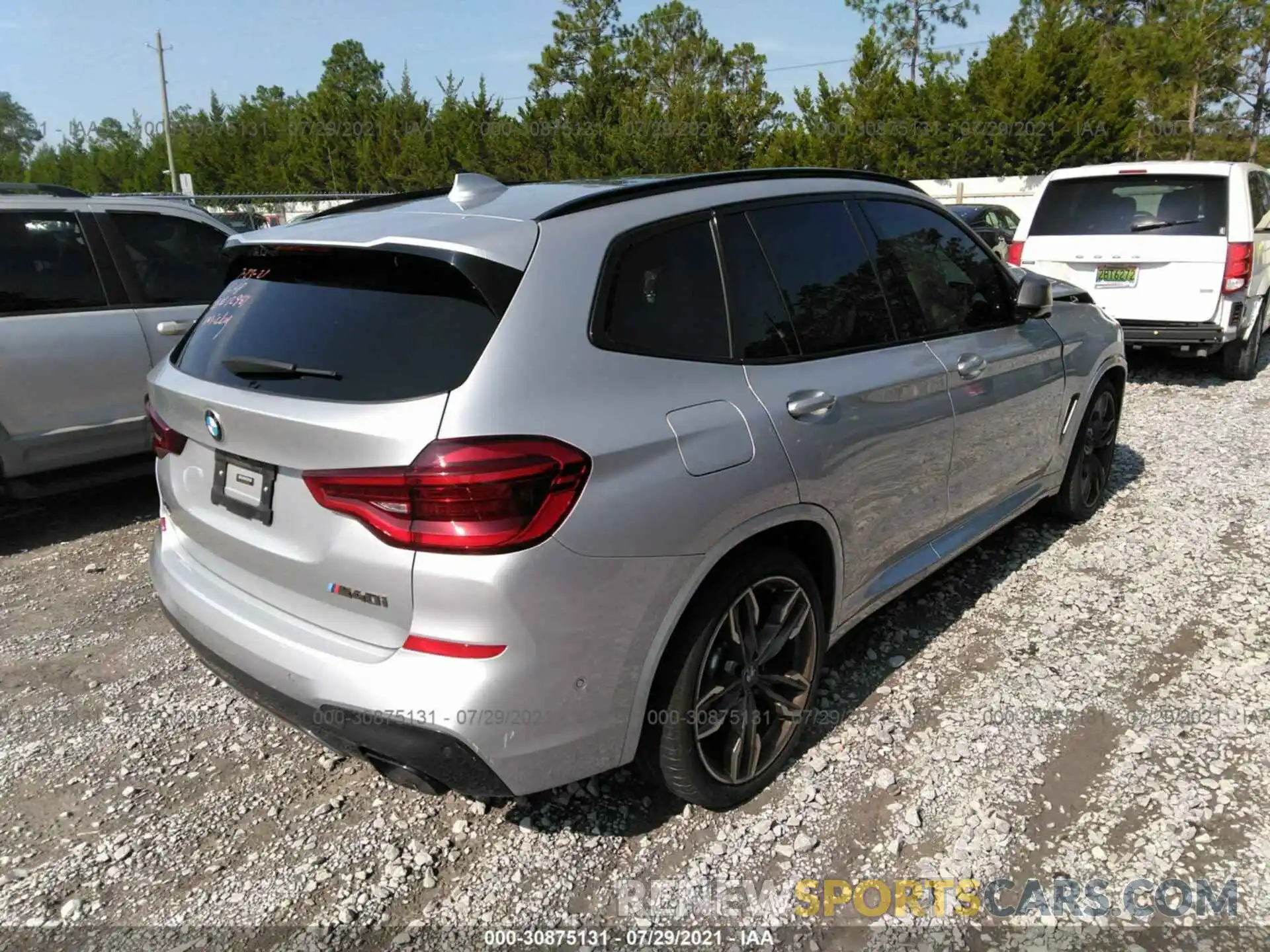 4 Фотография поврежденного автомобиля 5UXTY9C01M9E61104 BMW X3 2021