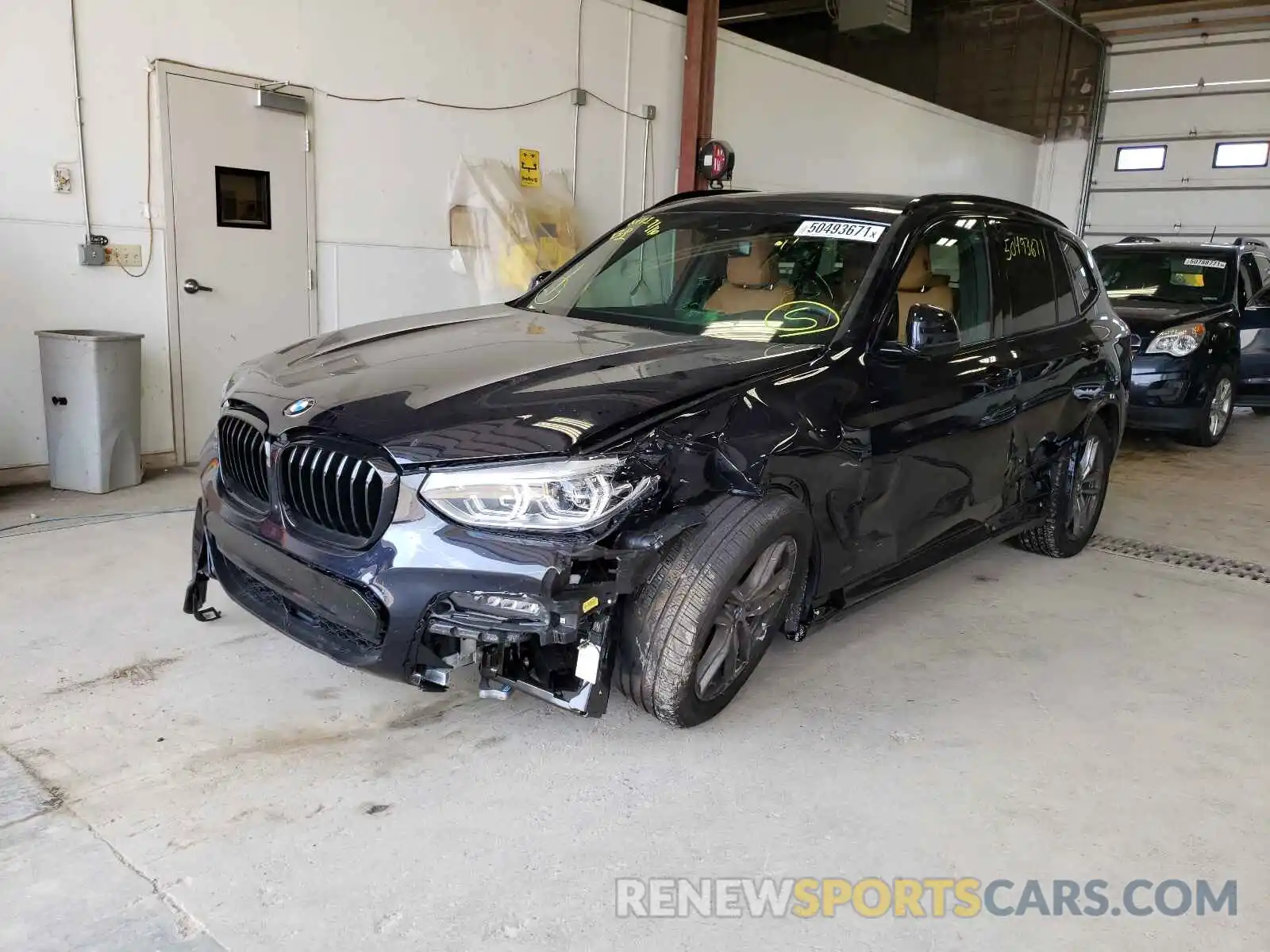 2 Фотография поврежденного автомобиля 5UXTY9C01M9G76255 BMW X3 2021