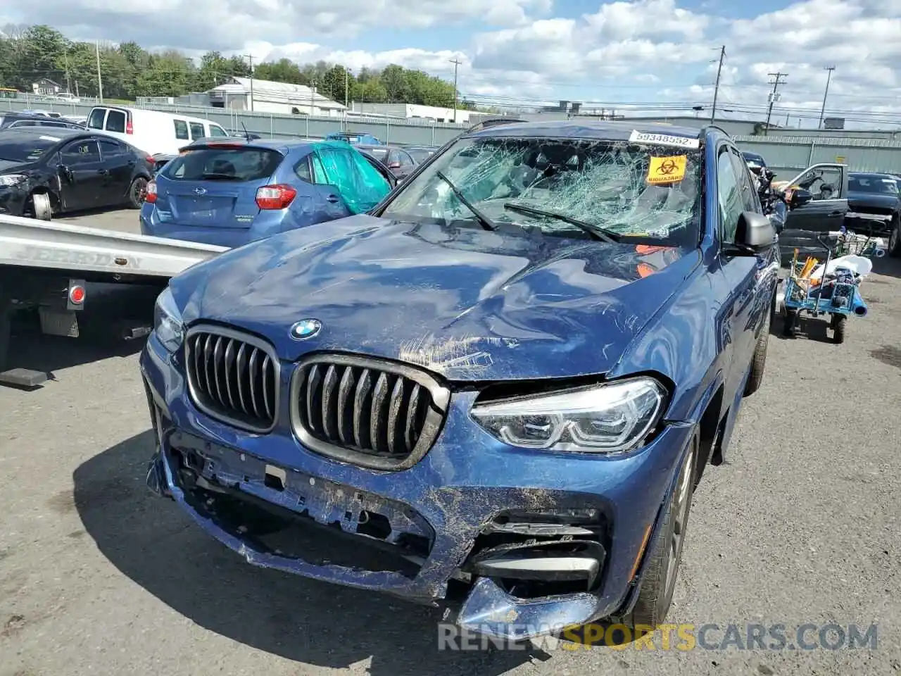 9 Photograph of a damaged car 5UXTY9C01M9G83920 BMW X3 2021