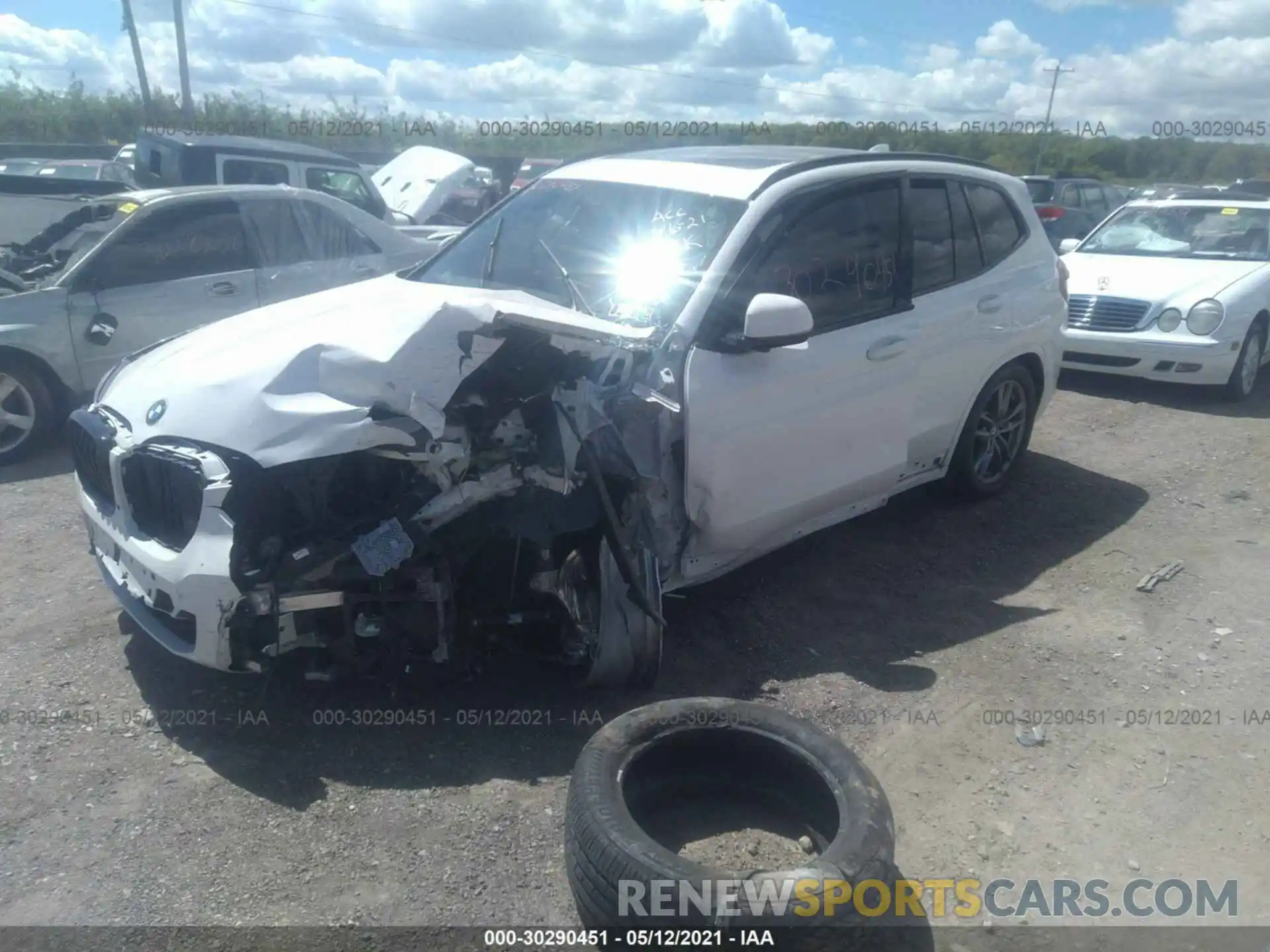 2 Photograph of a damaged car 5UXTY9C02M9E48541 BMW X3 2021