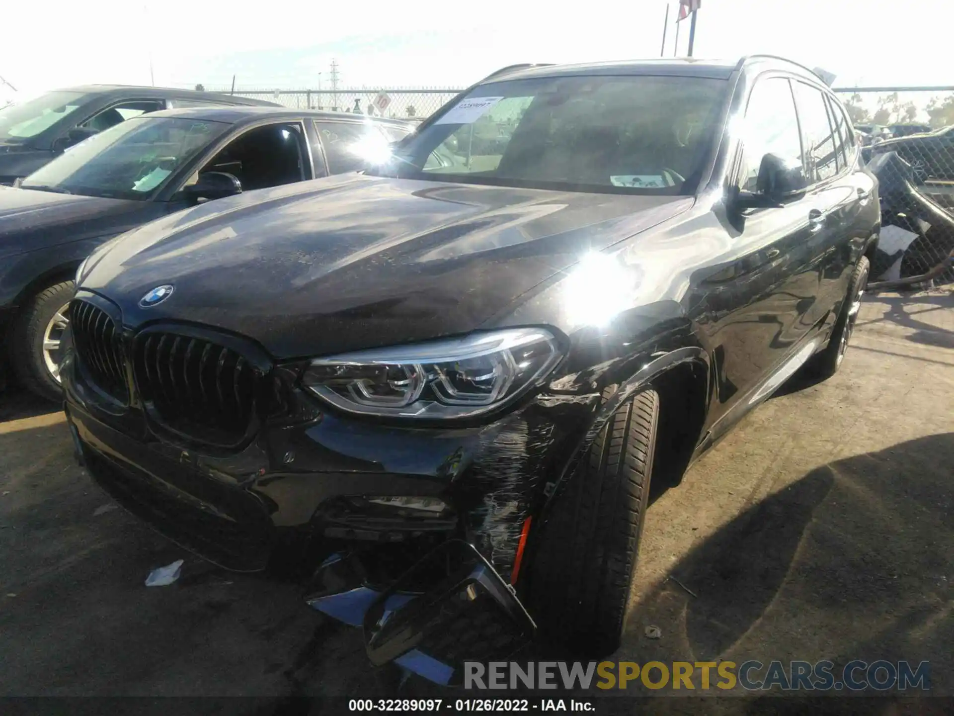 2 Photograph of a damaged car 5UXTY9C02M9G68665 BMW X3 2021