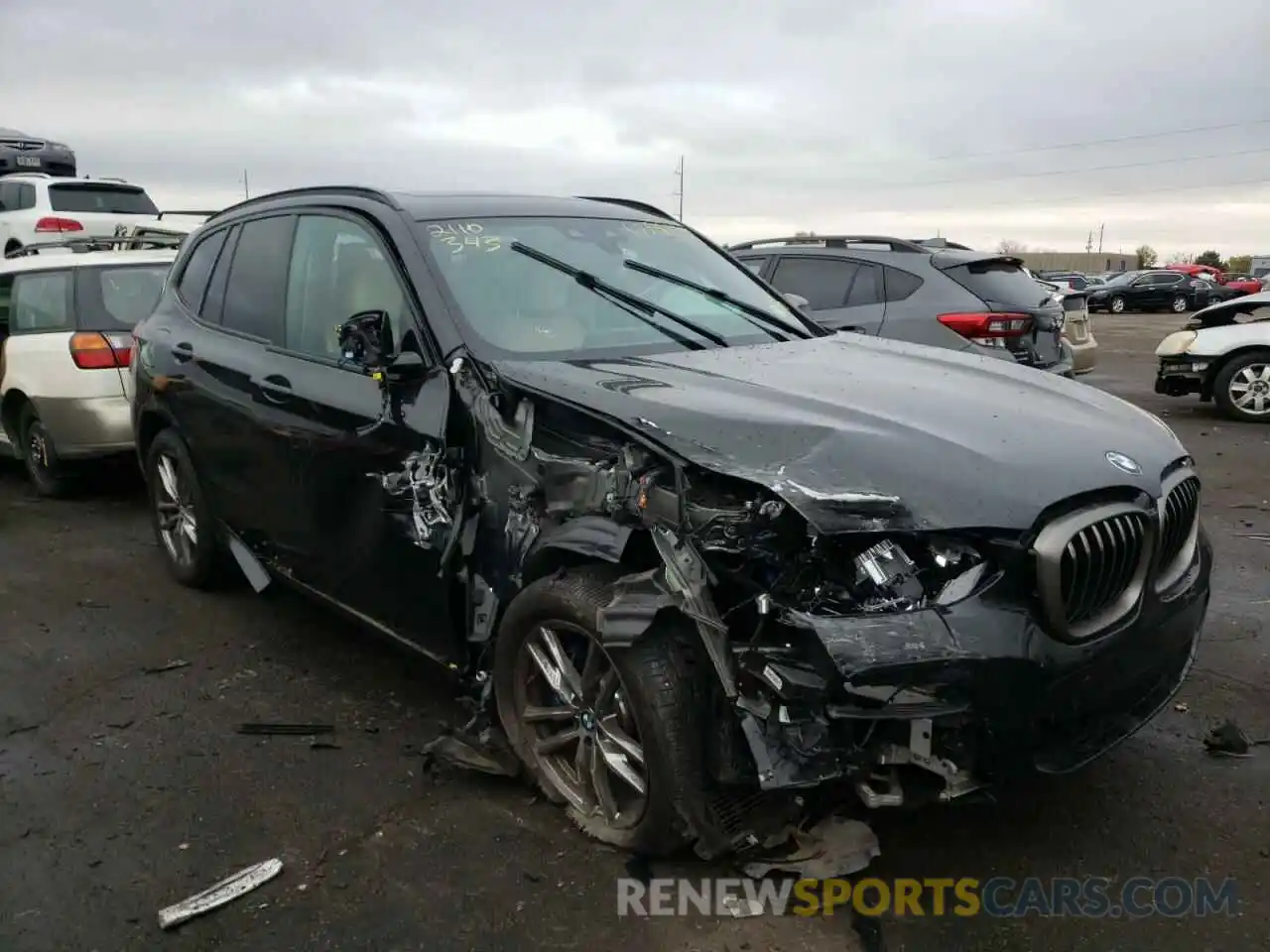 1 Photograph of a damaged car 5UXTY9C02M9H30467 BMW X3 2021