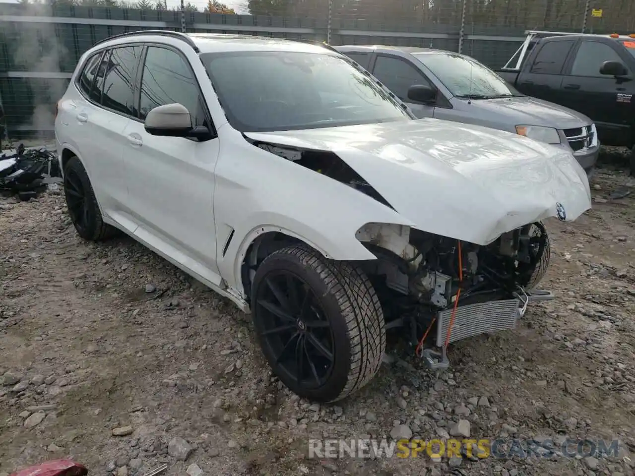 1 Photograph of a damaged car 5UXTY9C03M9D88091 BMW X3 2021