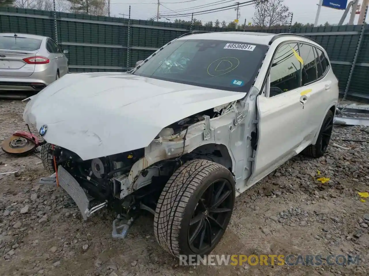 2 Photograph of a damaged car 5UXTY9C03M9D88091 BMW X3 2021