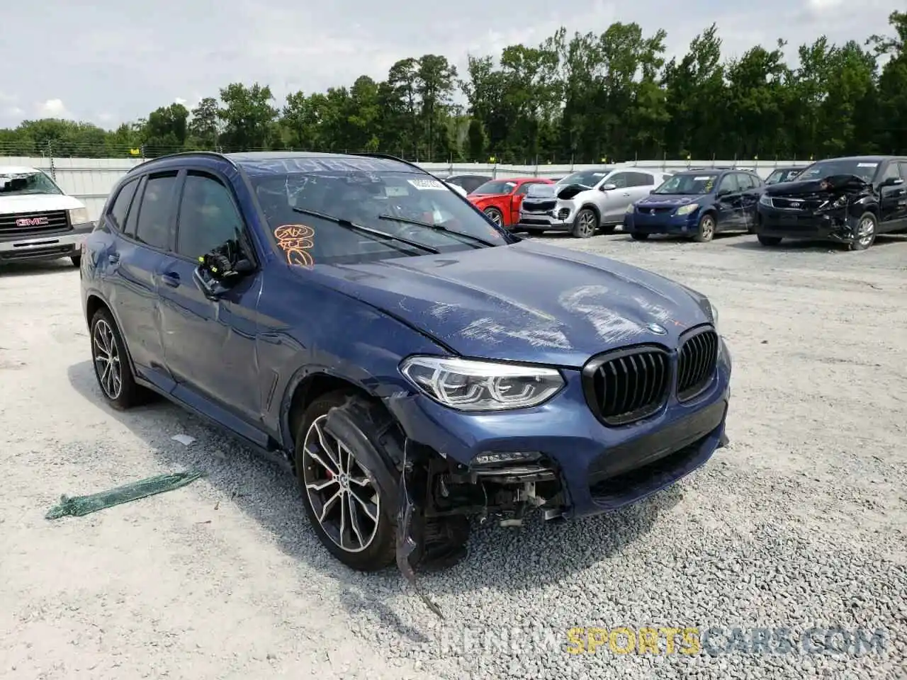 1 Фотография поврежденного автомобиля 5UXTY9C03M9G67623 BMW X3 2021