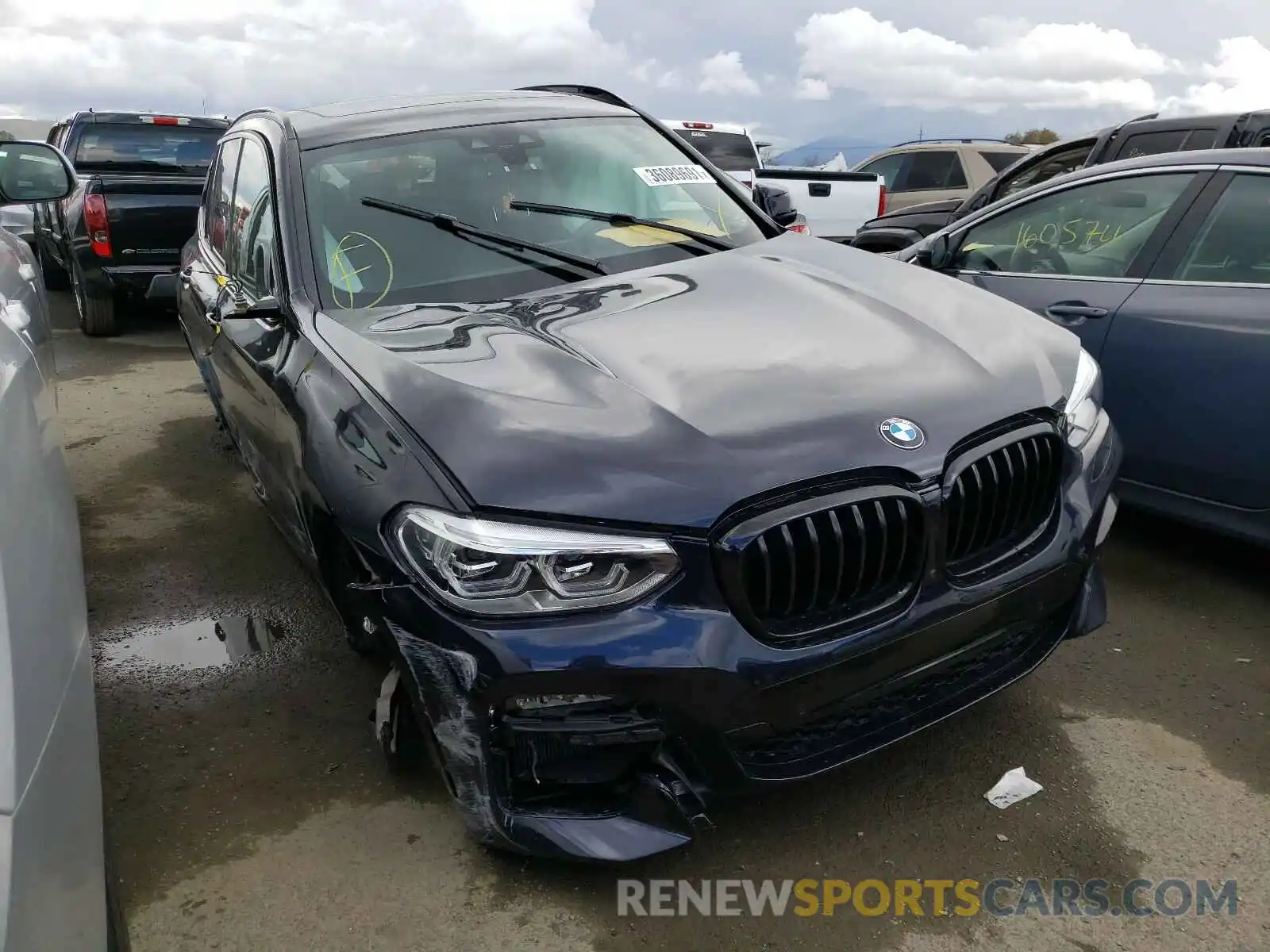 1 Photograph of a damaged car 5UXTY9C04M9D73101 BMW X3 2021