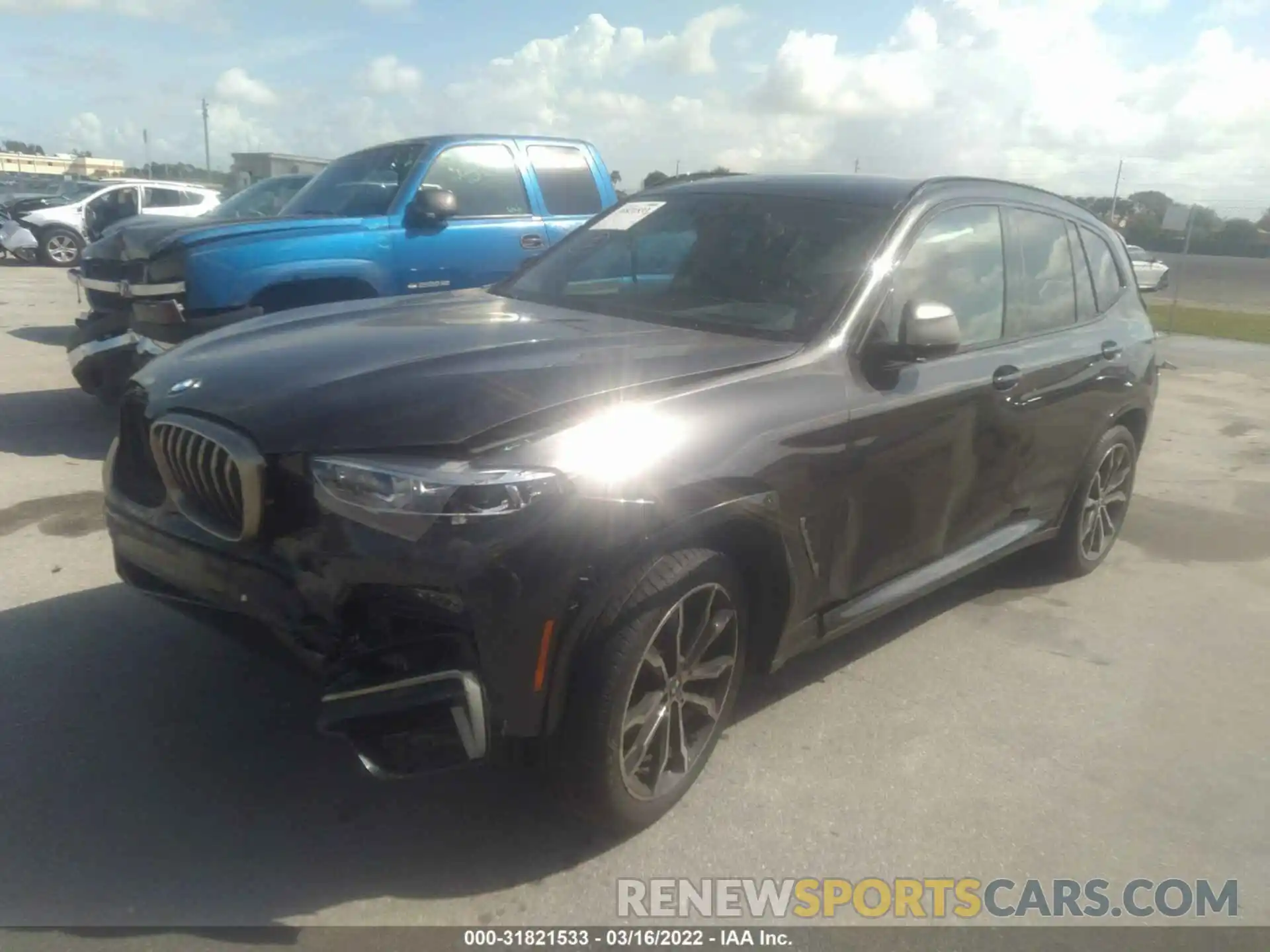 2 Photograph of a damaged car 5UXTY9C04M9E00460 BMW X3 2021