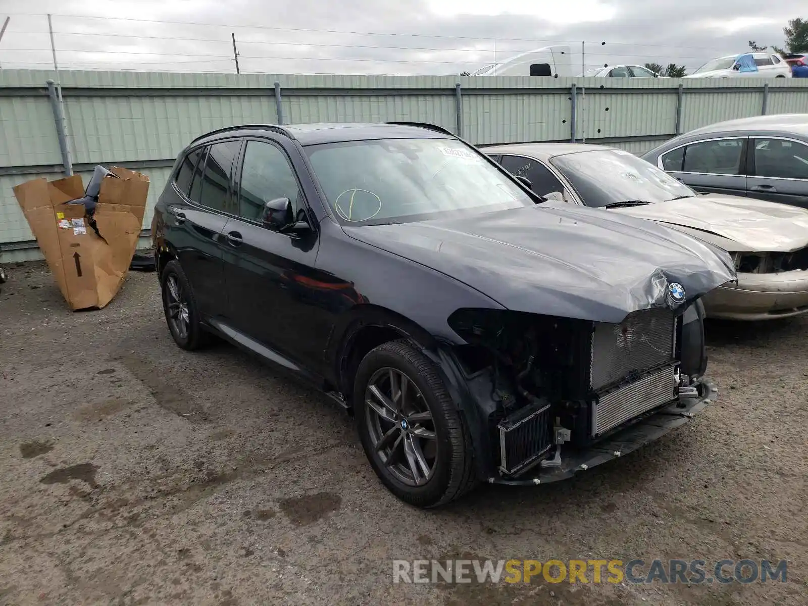 1 Photograph of a damaged car 5UXTY9C05M9D75505 BMW X3 2021