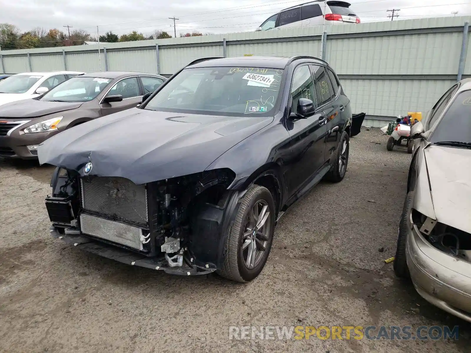 2 Photograph of a damaged car 5UXTY9C05M9D75505 BMW X3 2021