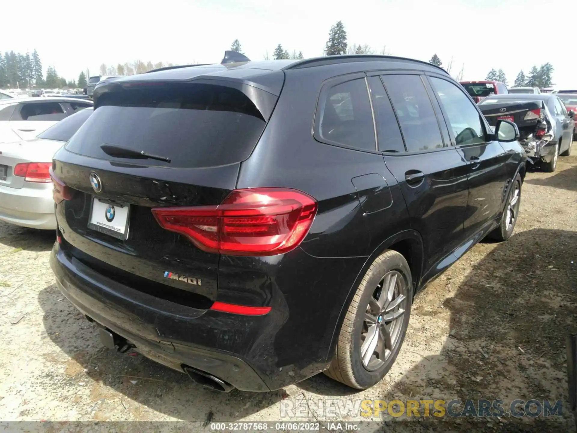 4 Фотография поврежденного автомобиля 5UXTY9C05M9E77550 BMW X3 2021