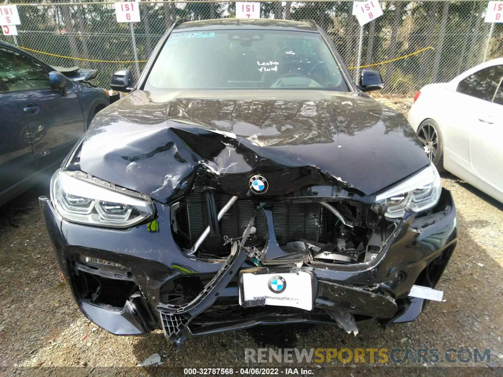 6 Photograph of a damaged car 5UXTY9C05M9E77550 BMW X3 2021