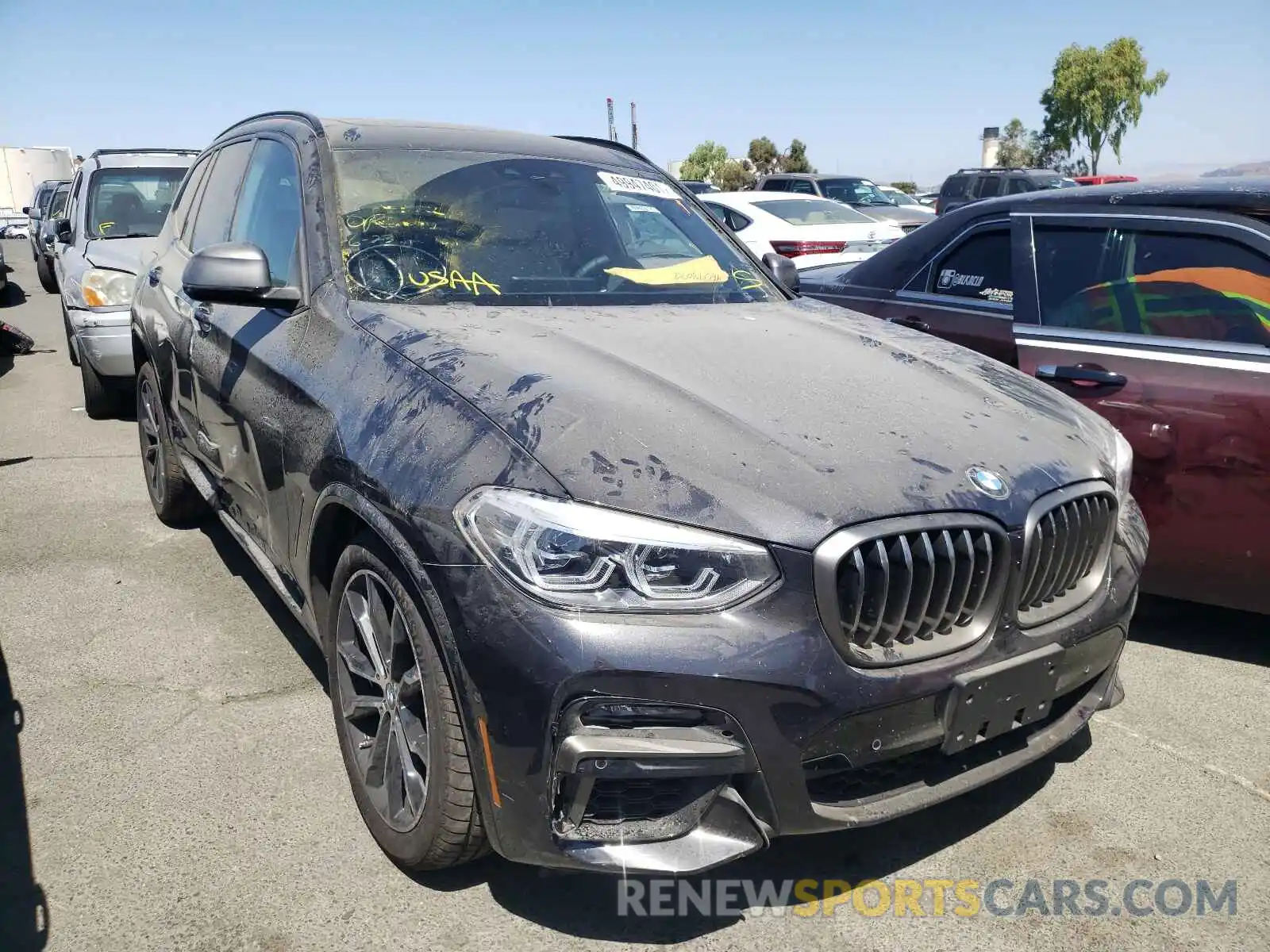 1 Photograph of a damaged car 5UXTY9C05M9F41635 BMW X3 2021