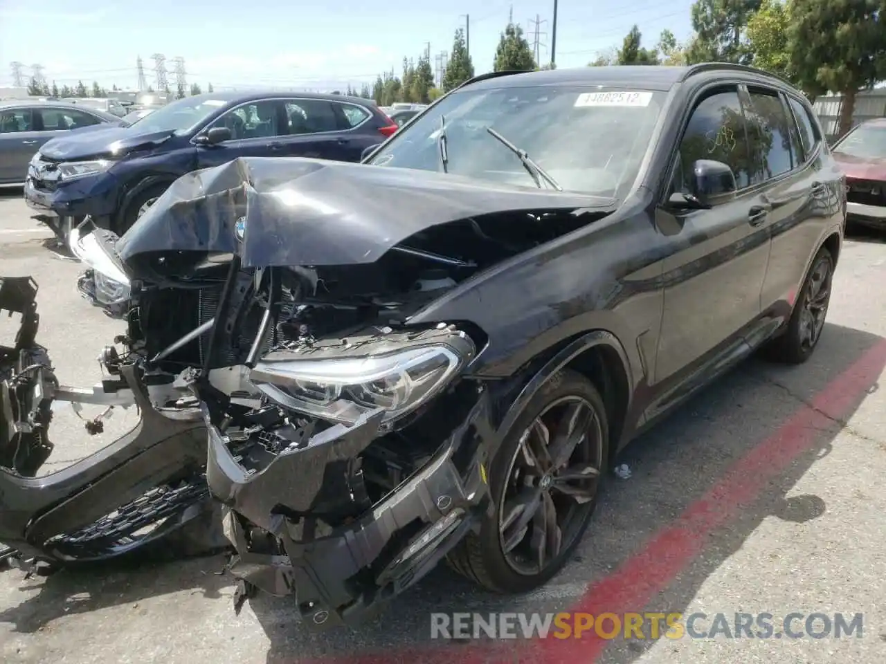 2 Photograph of a damaged car 5UXTY9C05M9H80263 BMW X3 2021