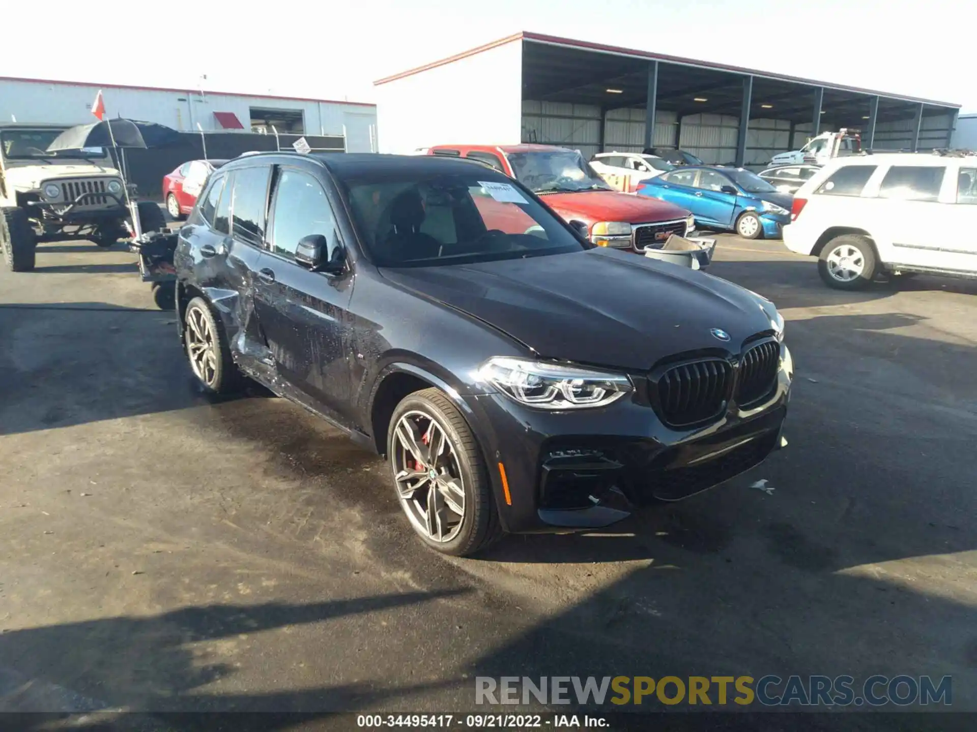 1 Photograph of a damaged car 5UXTY9C06M9E54519 BMW X3 2021