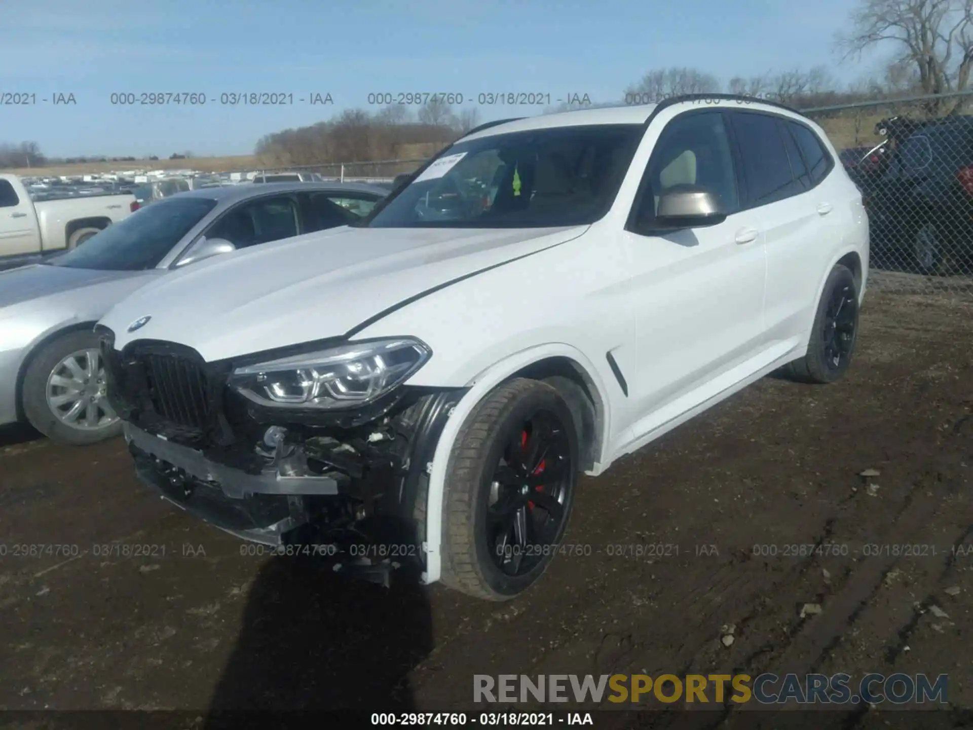 2 Photograph of a damaged car 5UXTY9C06M9F43426 BMW X3 2021