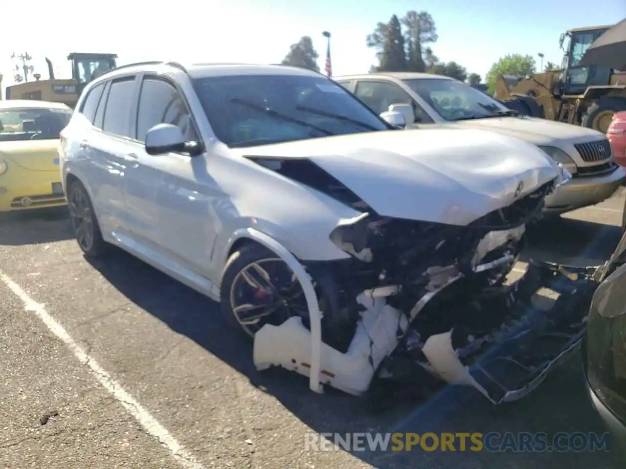 1 Photograph of a damaged car 5UXTY9C07M9D82150 BMW X3 2021