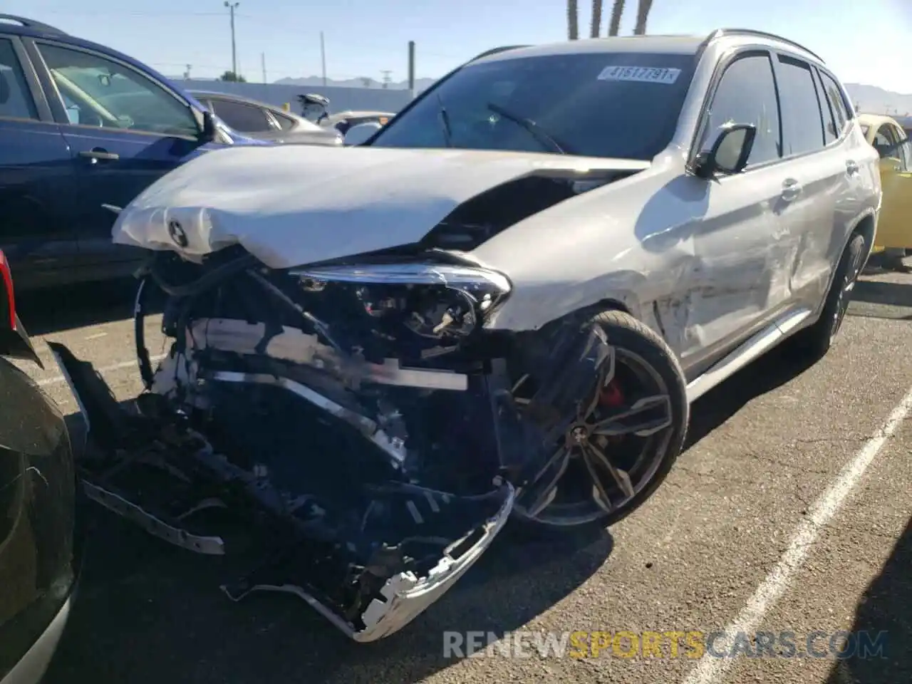 2 Photograph of a damaged car 5UXTY9C07M9D82150 BMW X3 2021