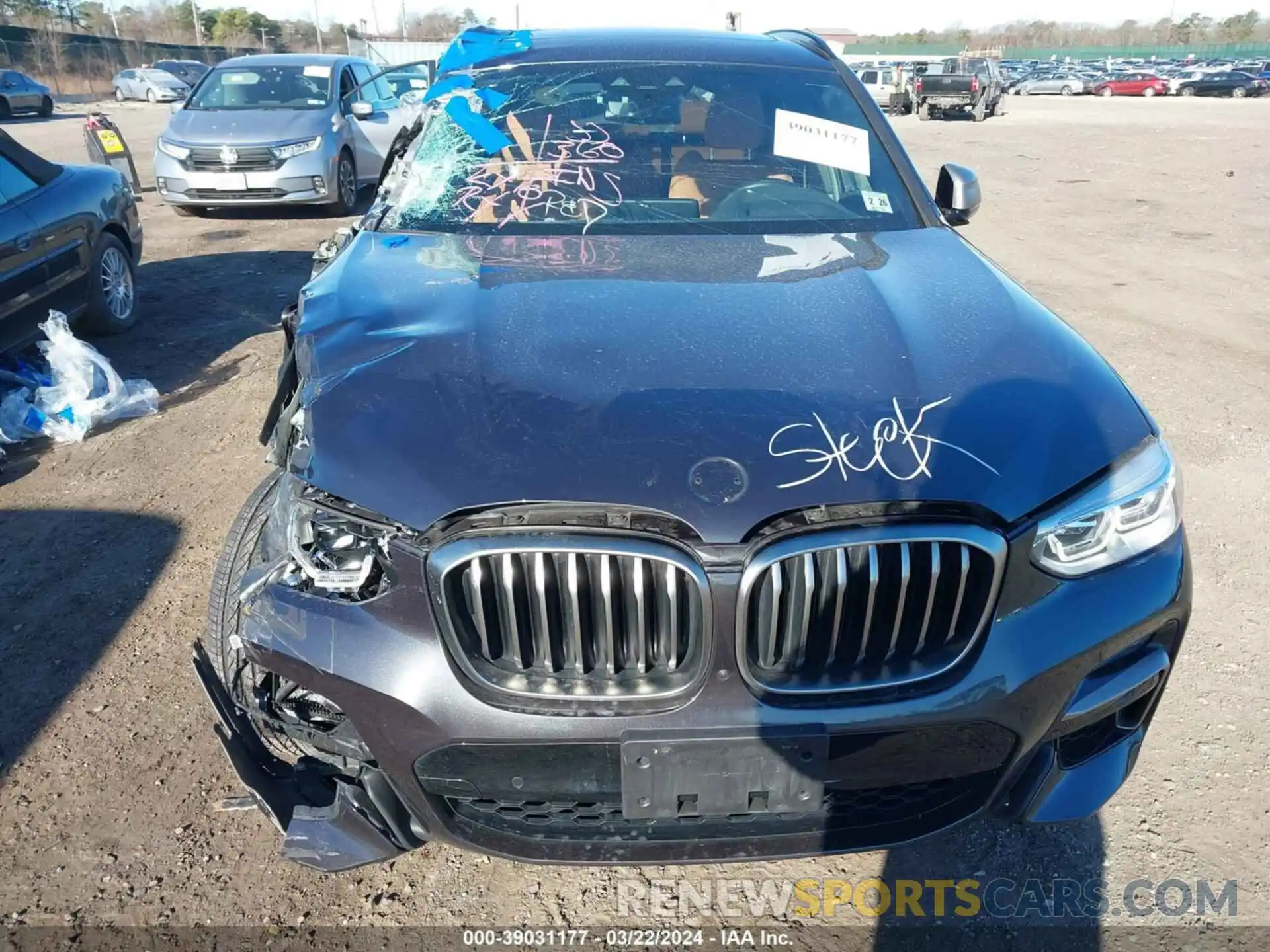 12 Фотография поврежденного автомобиля 5UXTY9C07M9E76951 BMW X3 2021