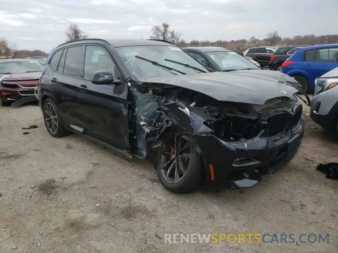 1 Photograph of a damaged car 5UXTY9C07M9G62229 BMW X3 2021