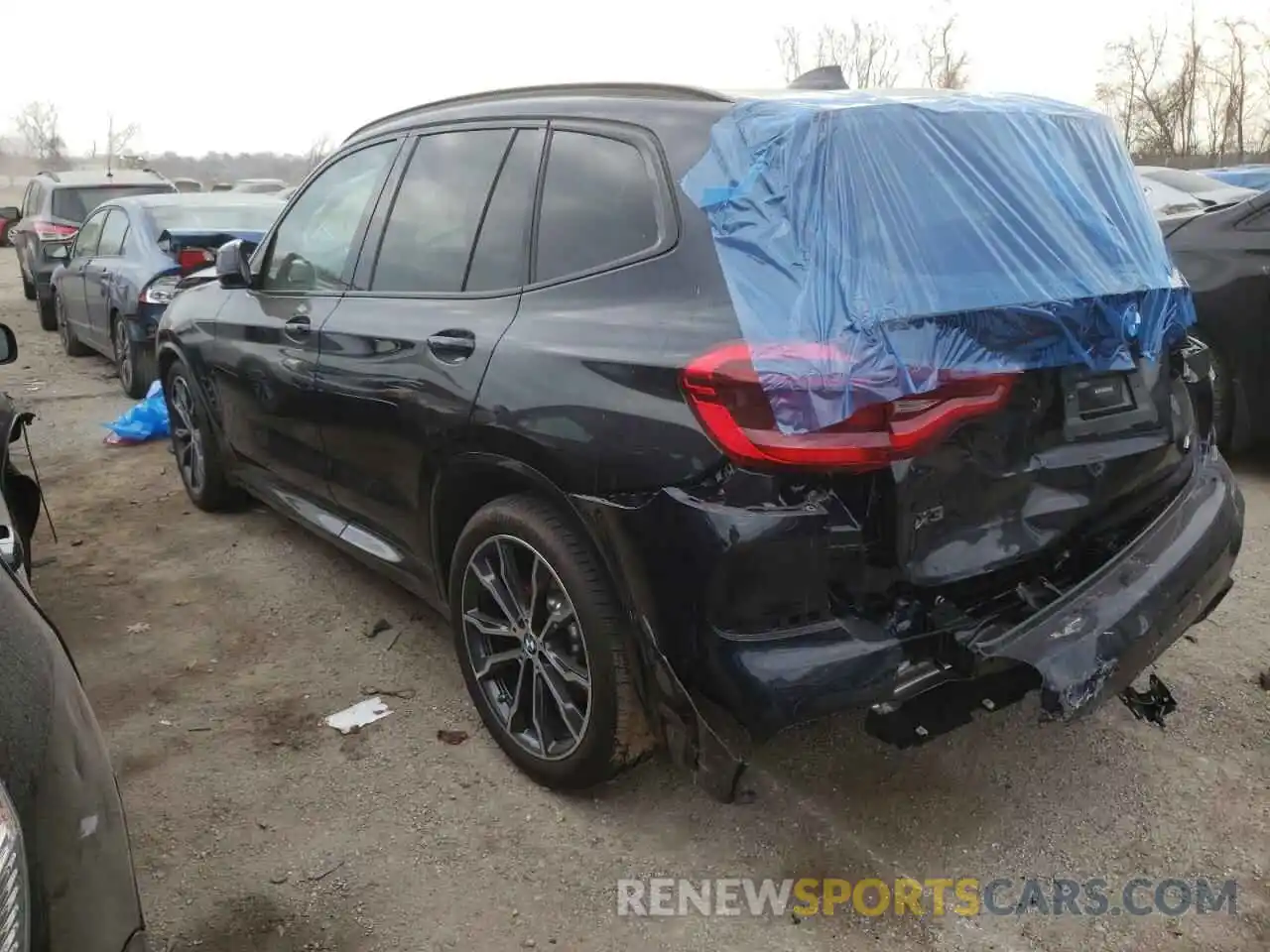 3 Photograph of a damaged car 5UXTY9C07M9G62229 BMW X3 2021