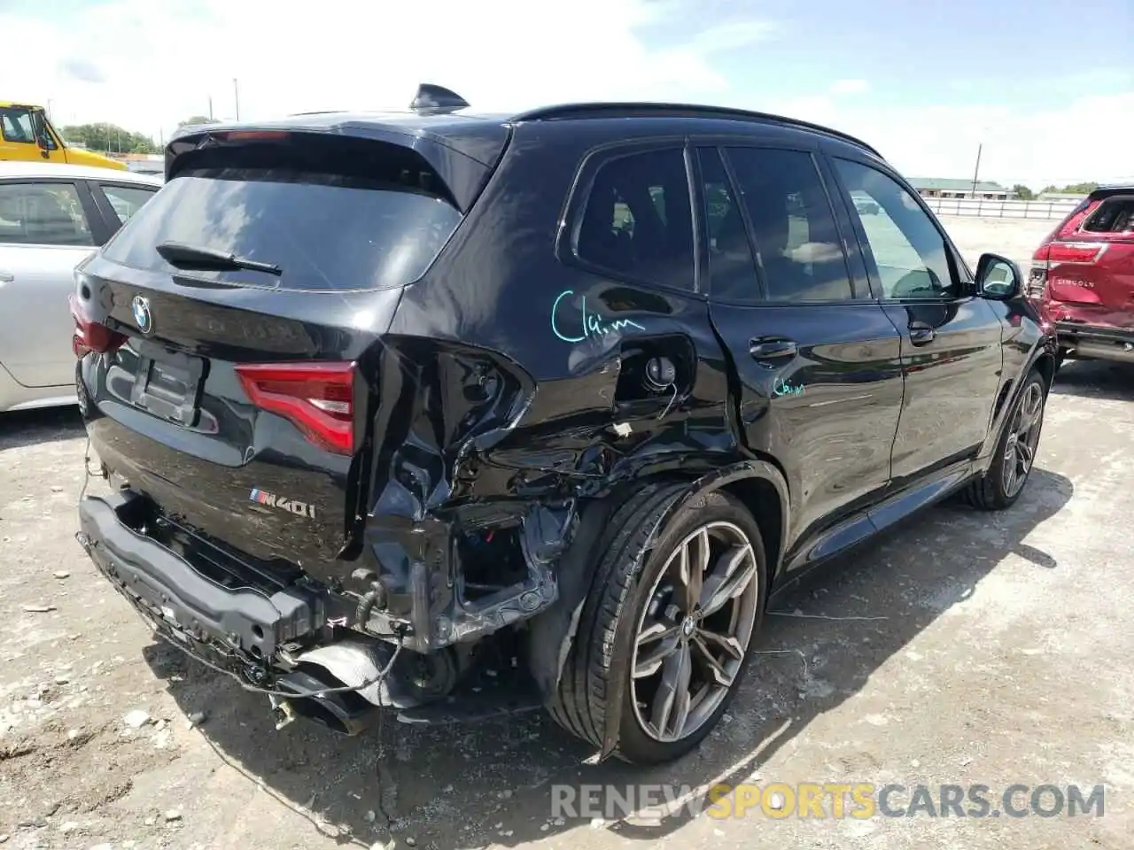 4 Фотография поврежденного автомобиля 5UXTY9C08M9G96292 BMW X3 2021