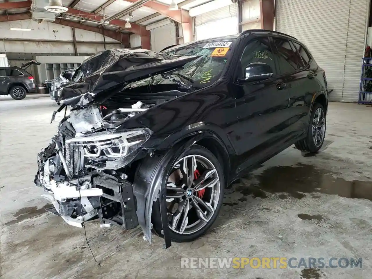 2 Photograph of a damaged car 5UXTY9C08M9H01202 BMW X3 2021