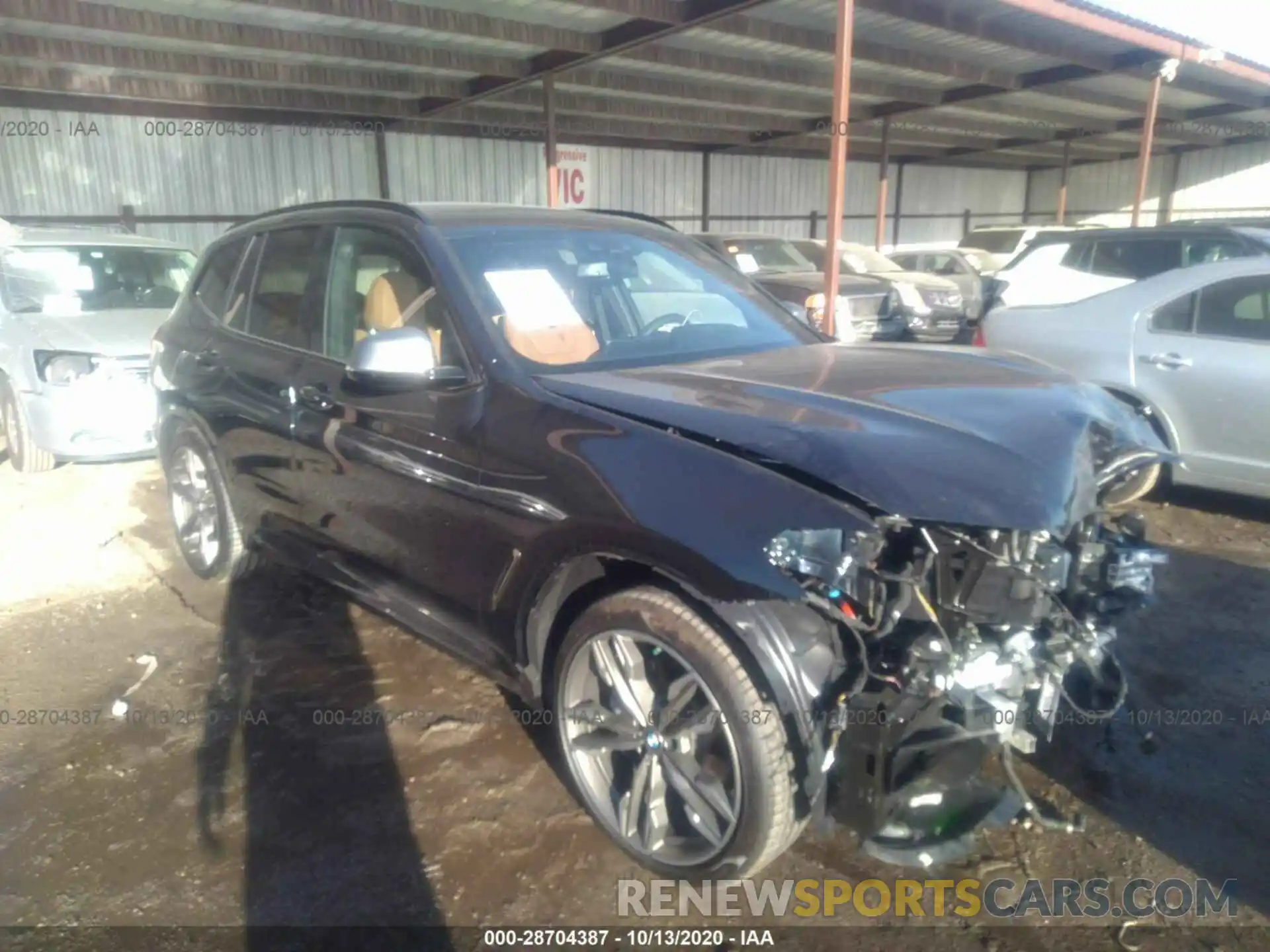 1 Photograph of a damaged car 5UXTY9C09M9D82196 BMW X3 2021