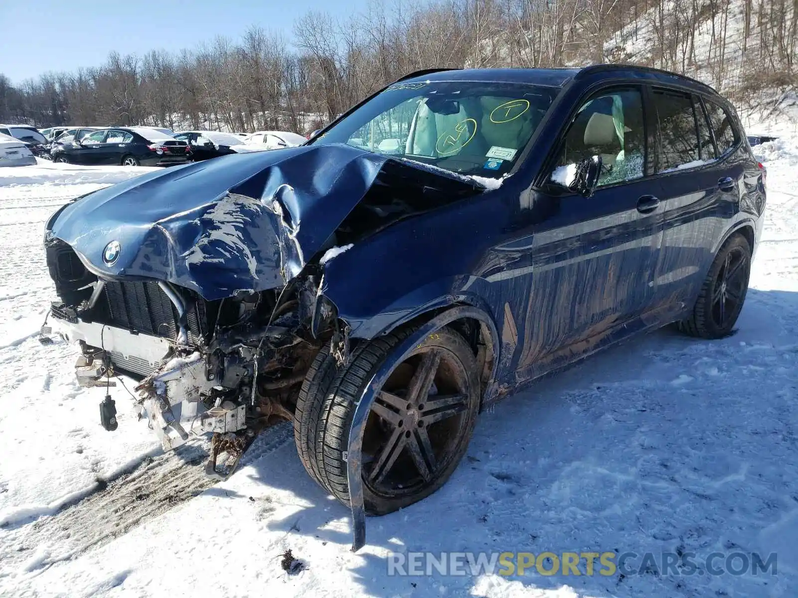 2 Photograph of a damaged car 5UXTY9C09M9F02238 BMW X3 2021