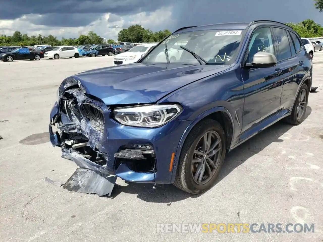 2 Photograph of a damaged car 5UXTY9C0XM9D79548 BMW X3 2021